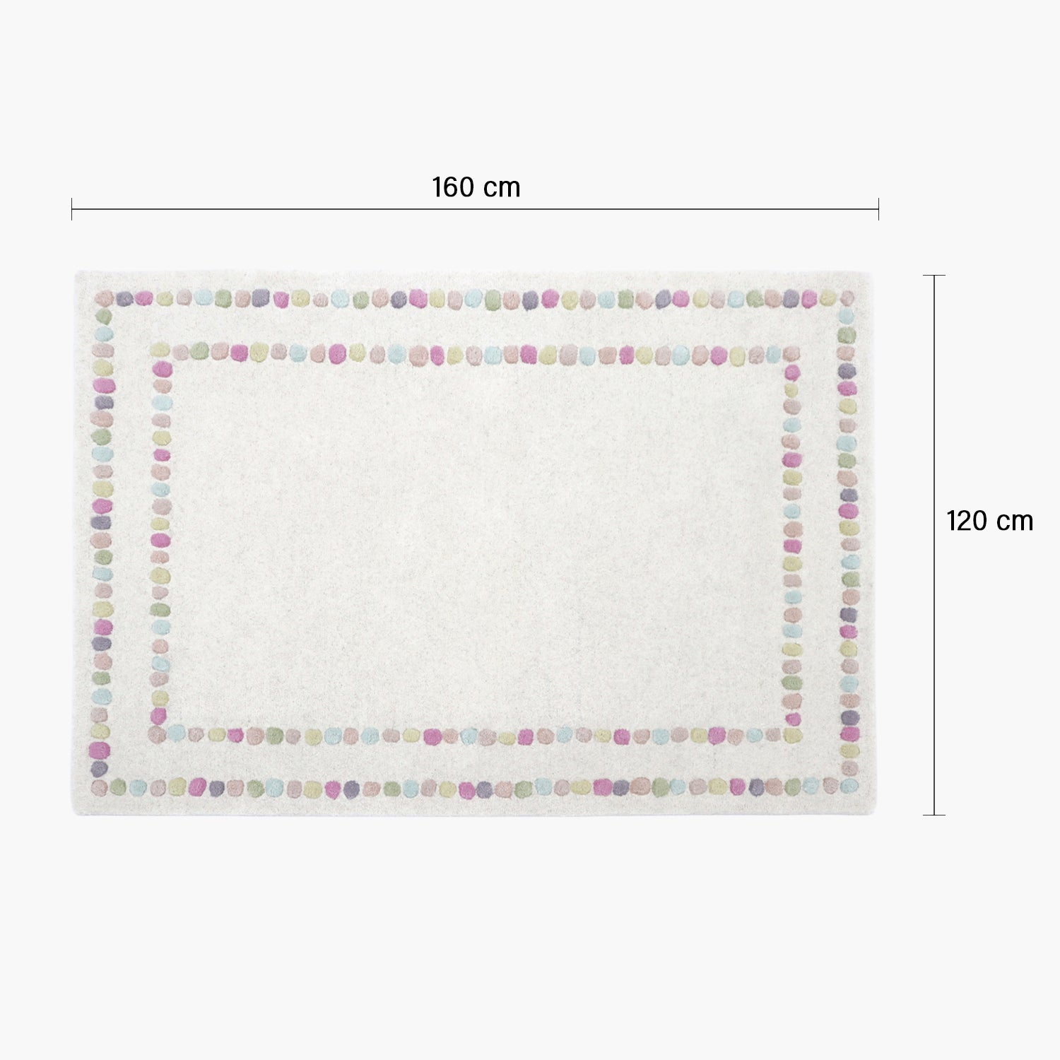 Alfombra Polka Dots 120x160