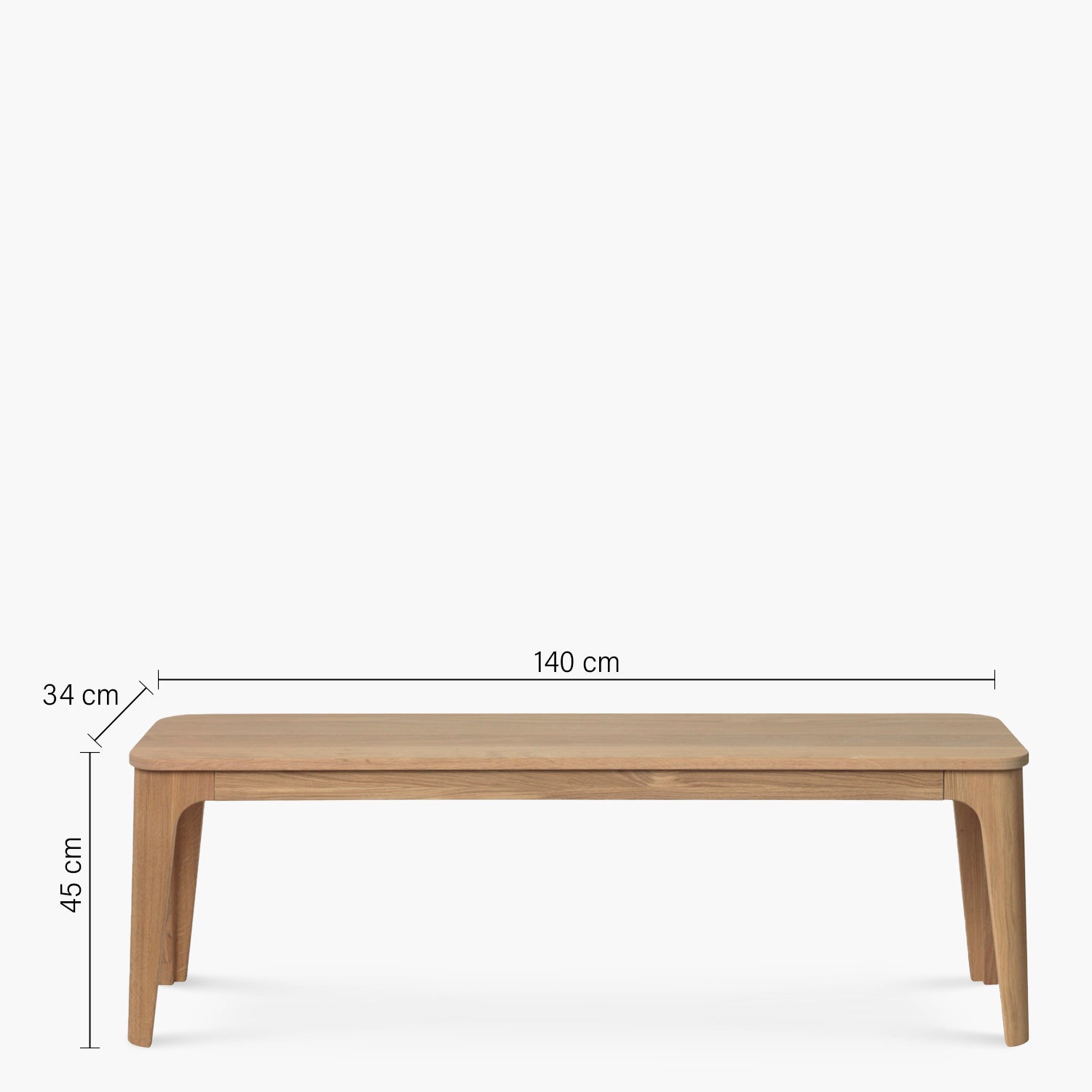 Banqueta Amalfi Natural - Form Design