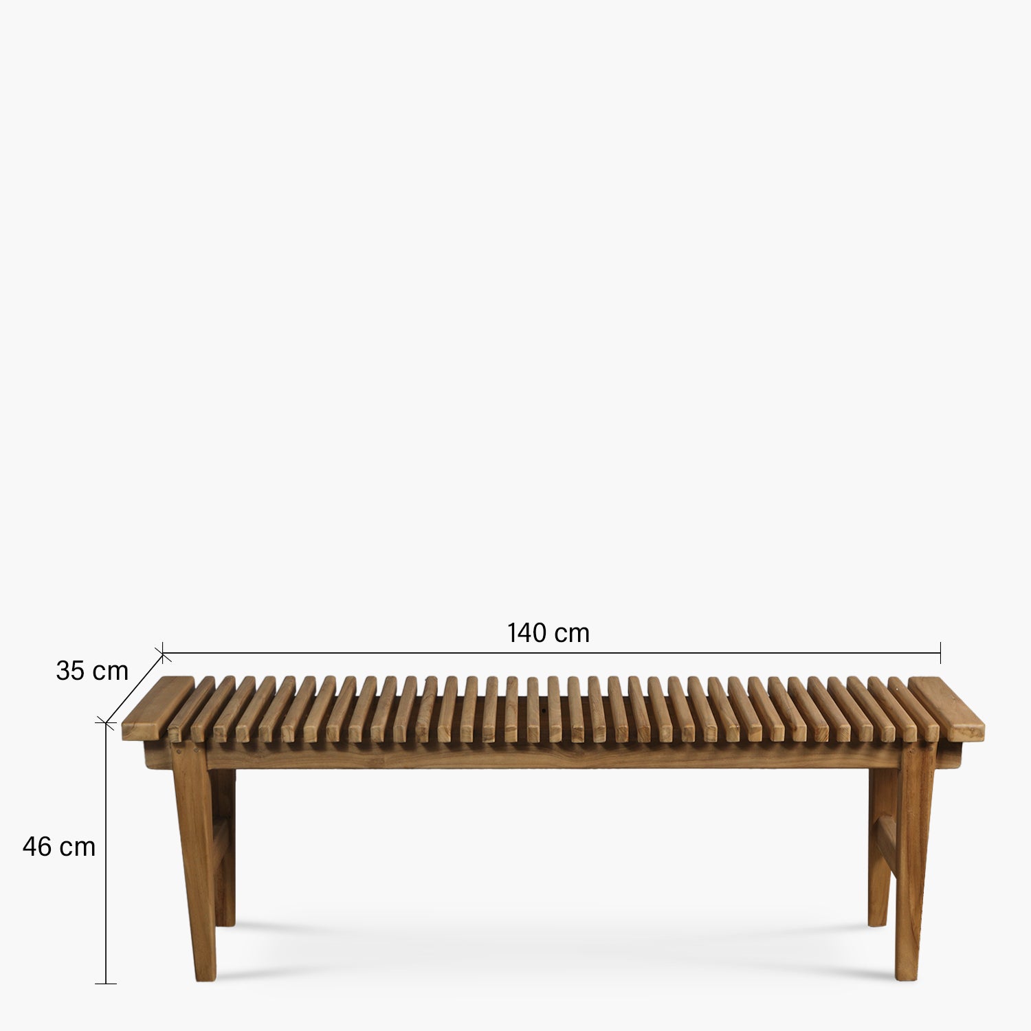 Banqueta Diseño Madera Teca Natural