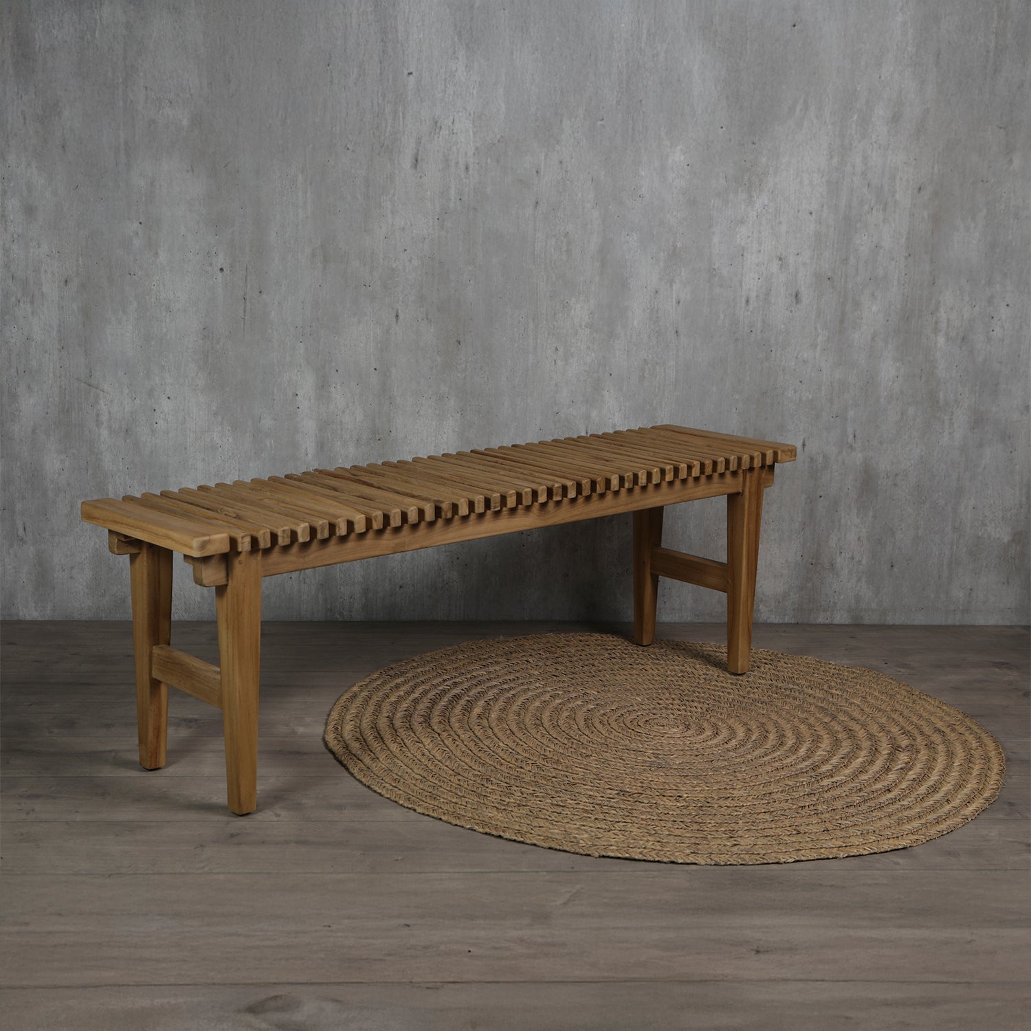 Banqueta Diseño Madera Teca Natural