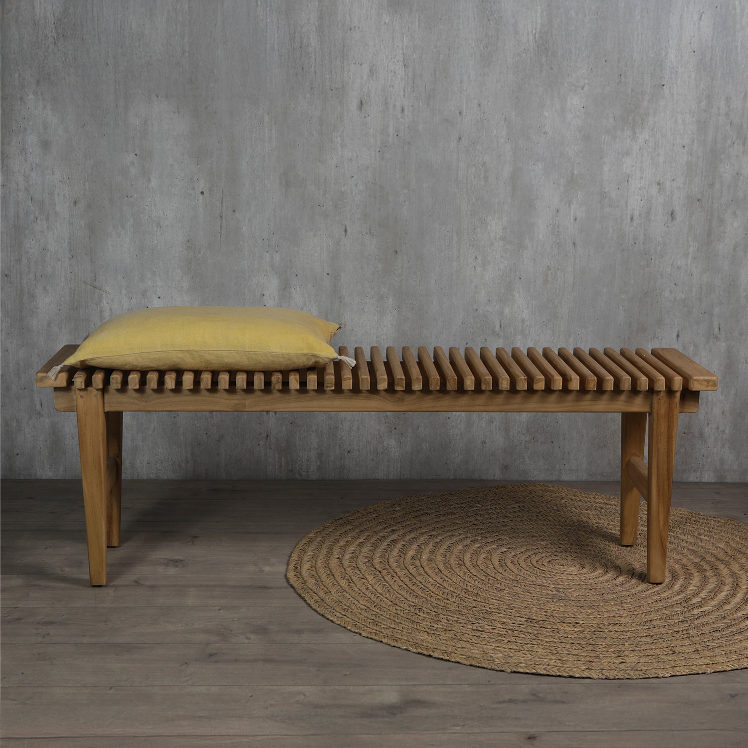 Banqueta Diseño Madera Teca Natural