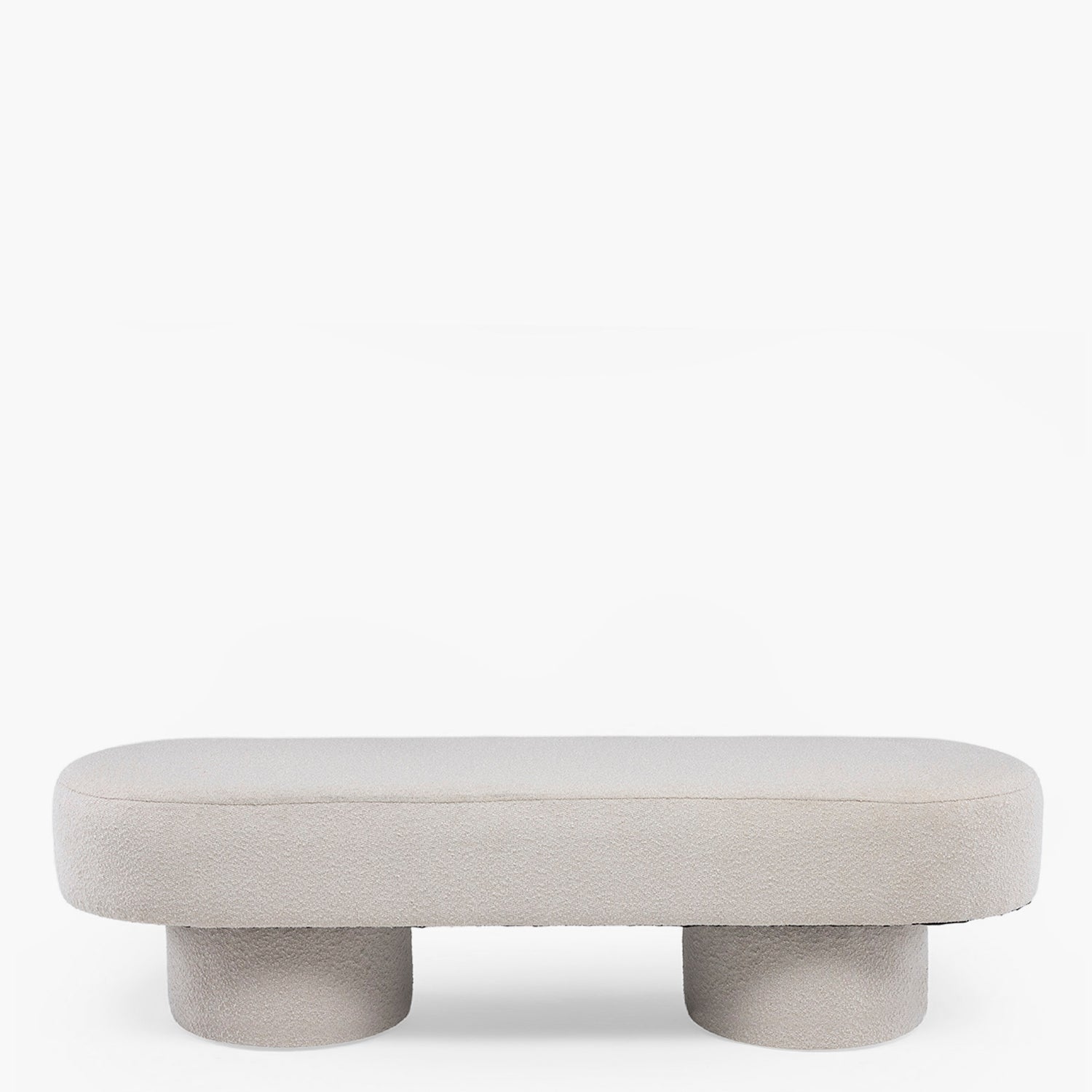 Banqueta Tapizada Benji Crema