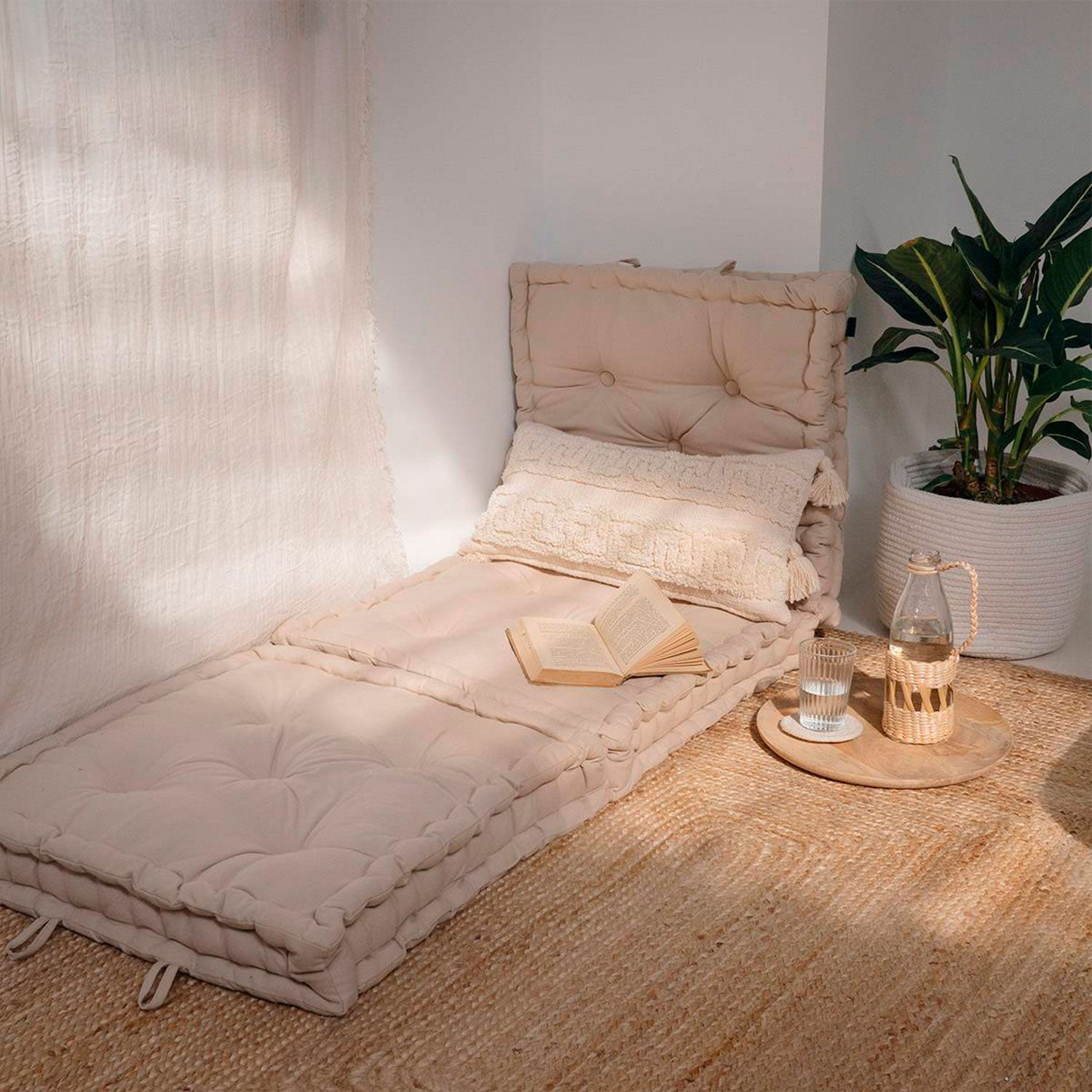 Cojin de Suelo Gavema 60x60x10 Lino - Form Design