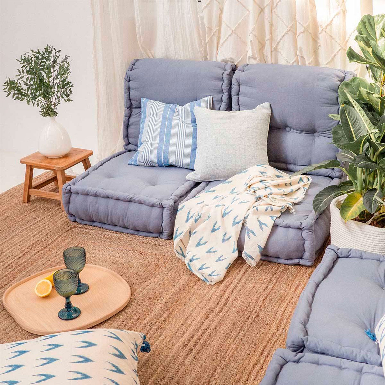 Sofá de Suelo Gavema Azul