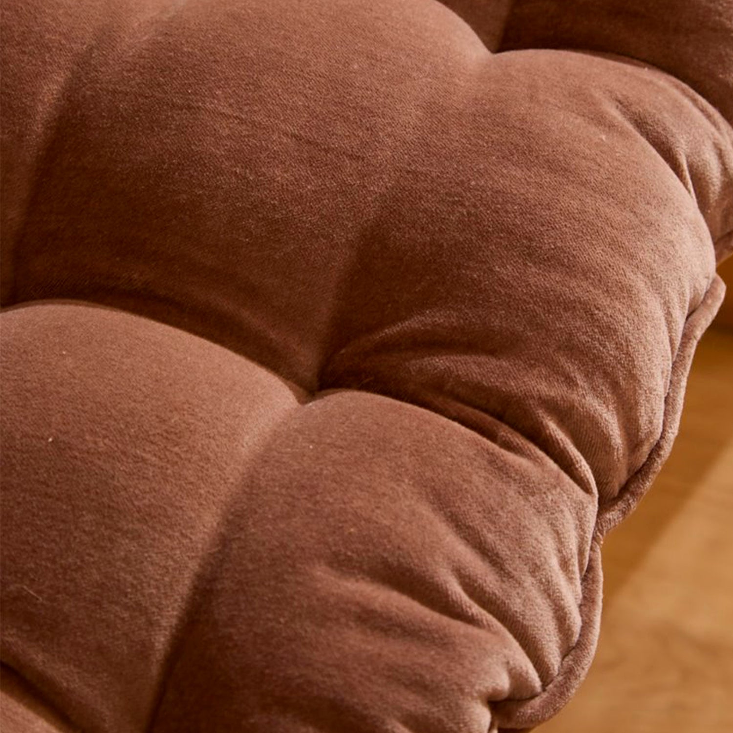 Cojín Velur 120x40x4 Café