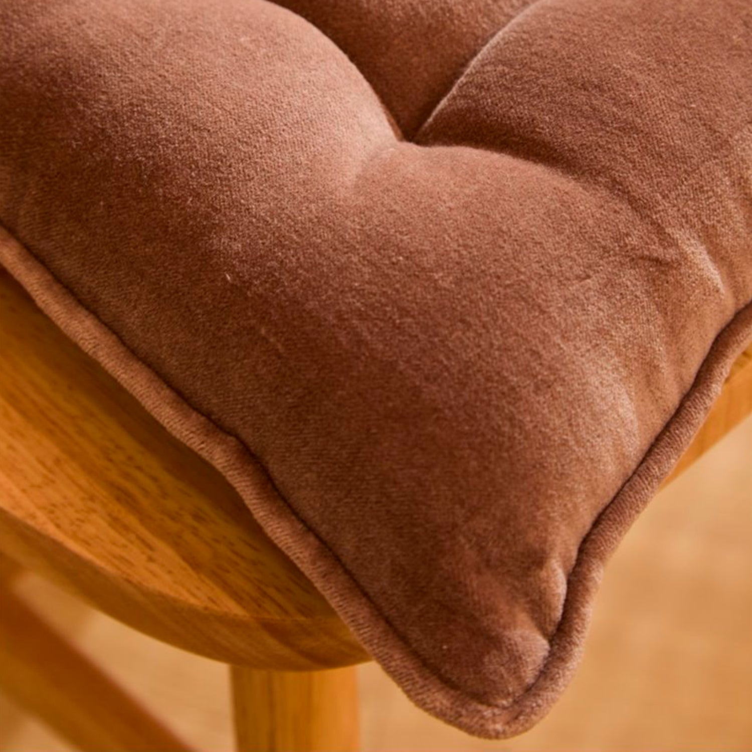 Cojín Velur 40x40 Café