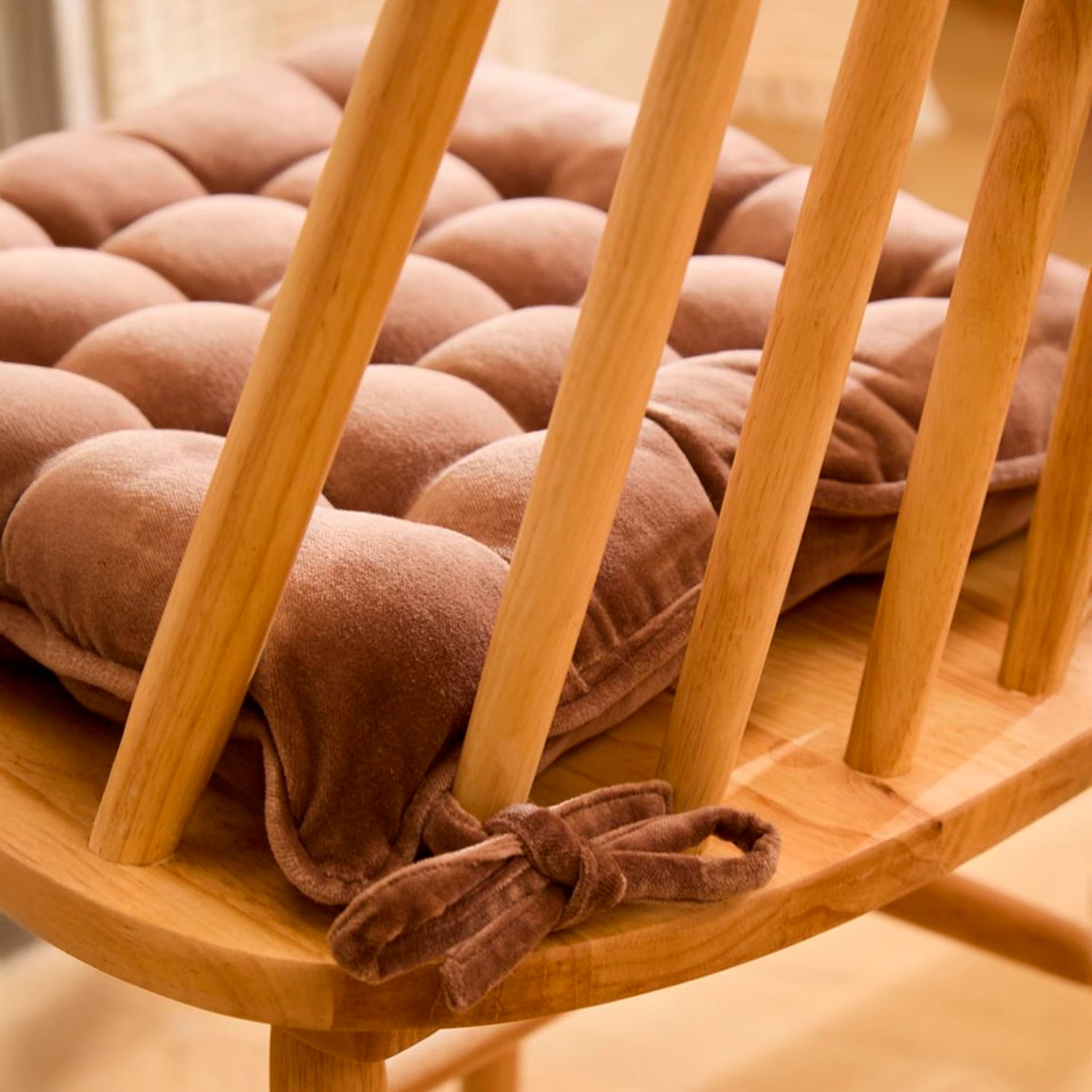 Cojín Velur 40x40 Café