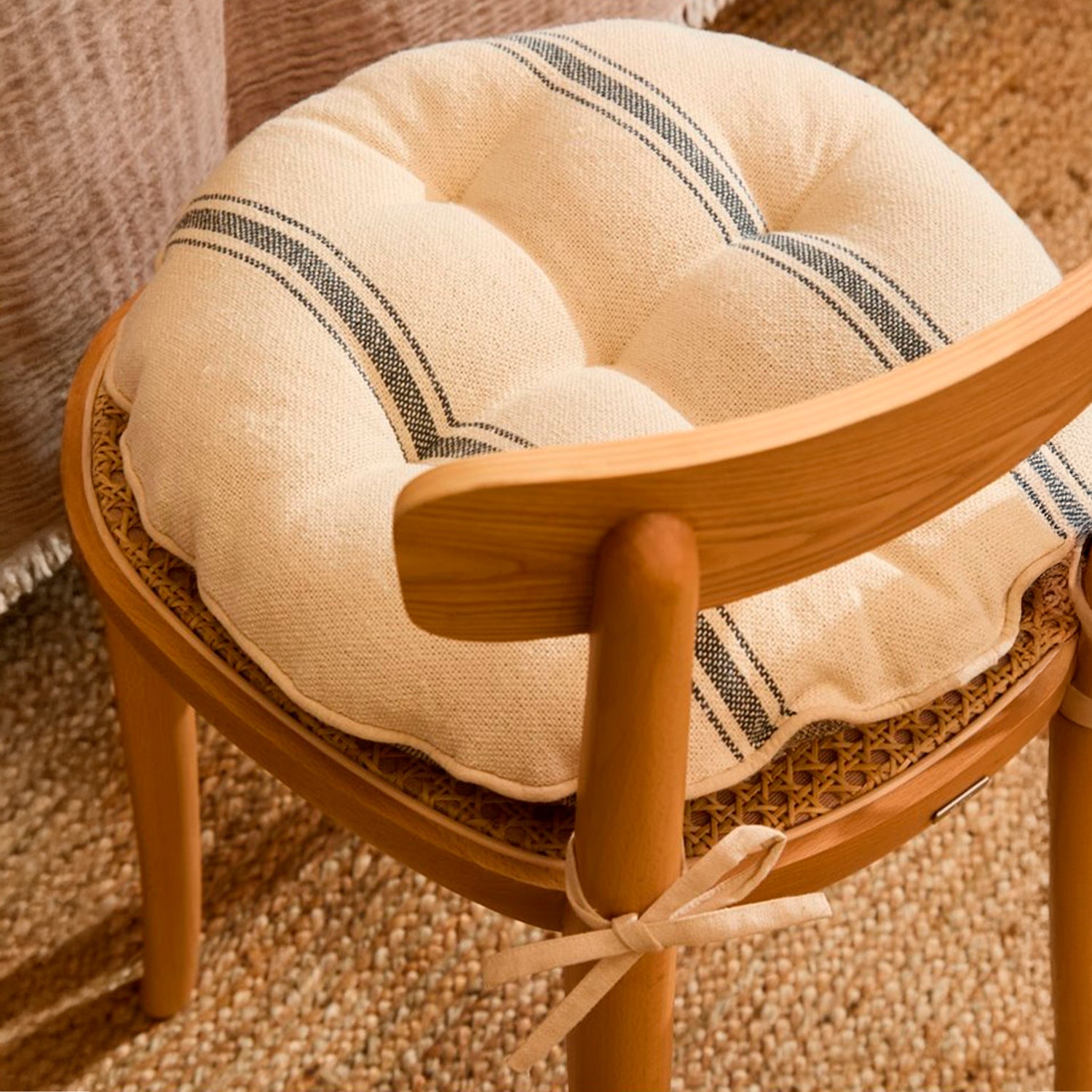 Cojín de Silla Bari Gris Oscuro 40x4