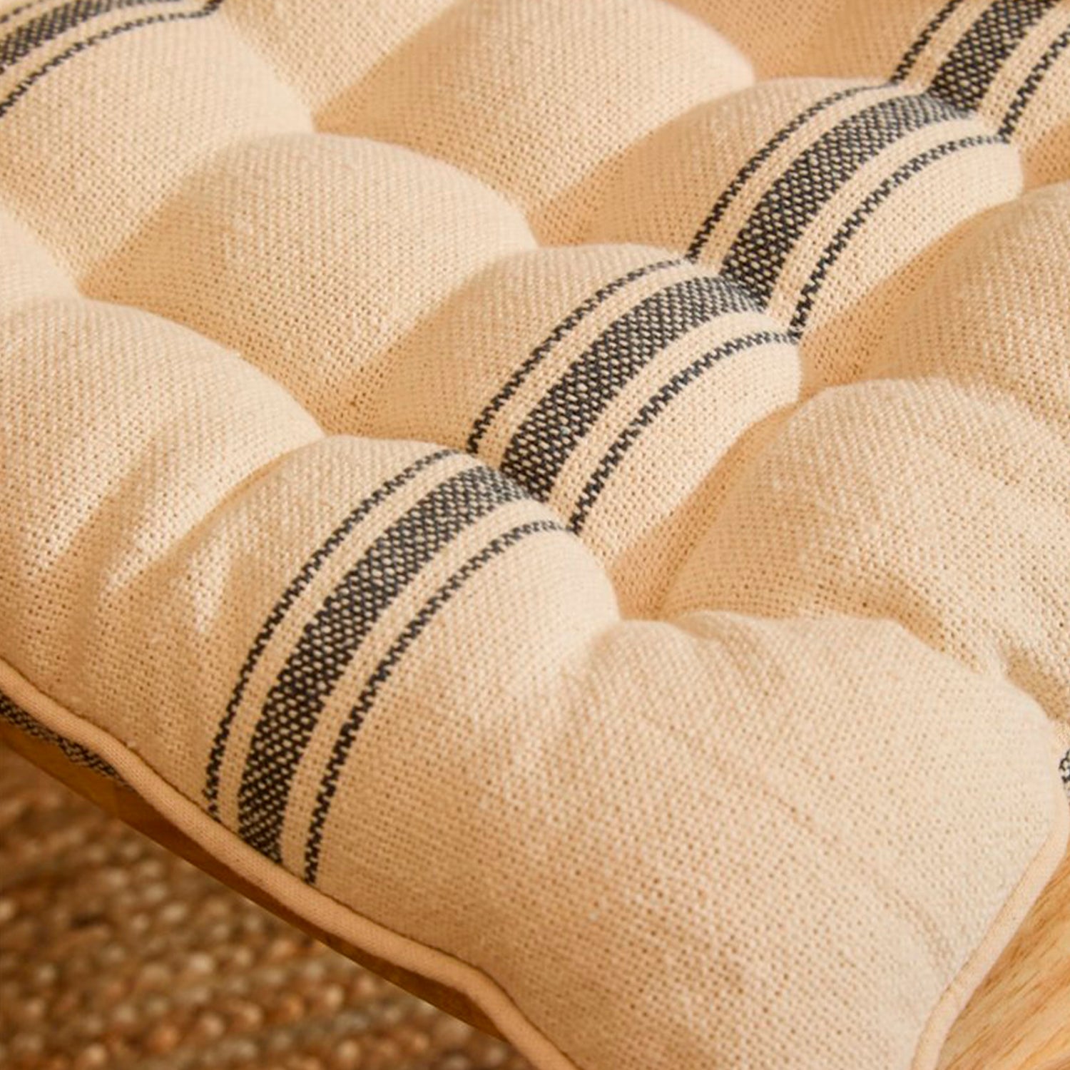 Cojín de Silla Bari Gris Oscuro 40x40x4