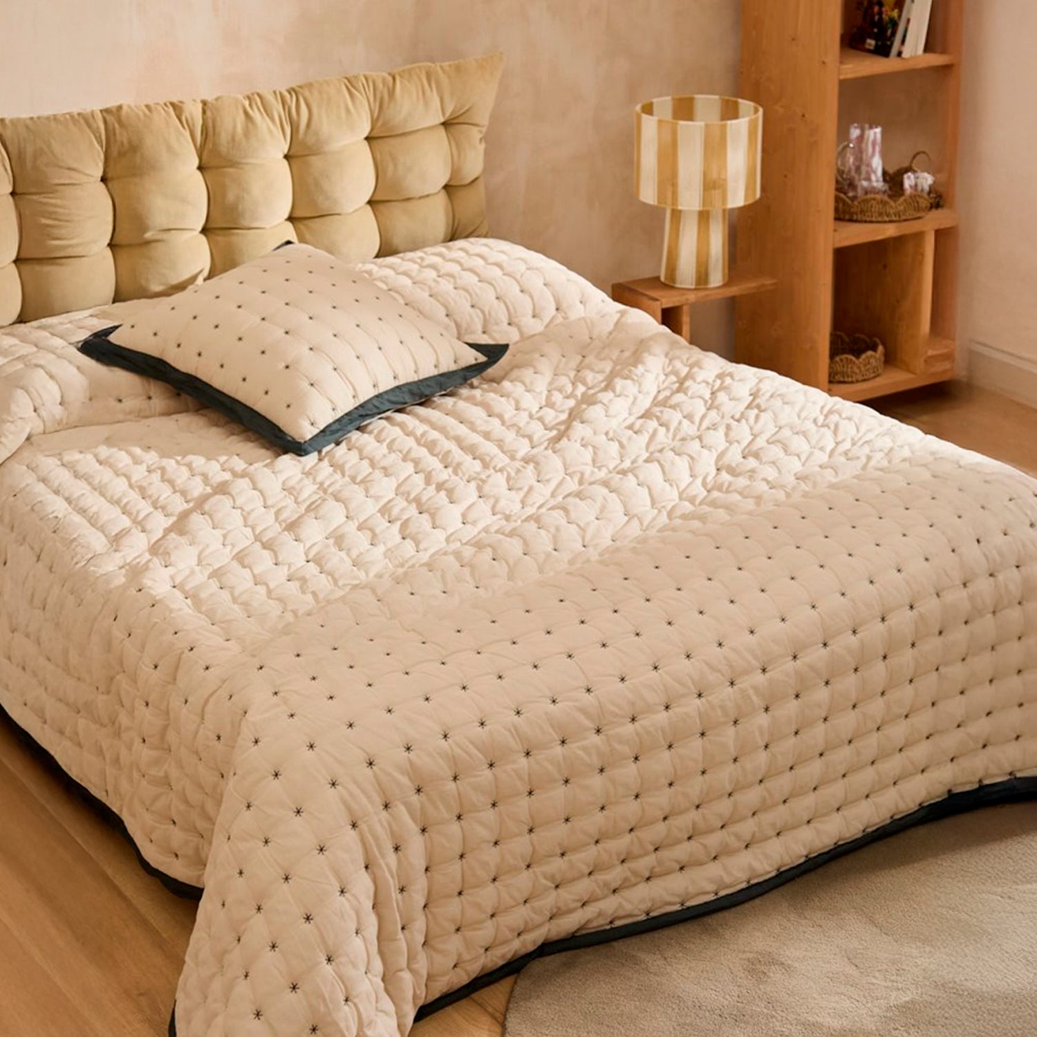 Colcha Nimes 270x280 Crudo (Cama King o Superking)