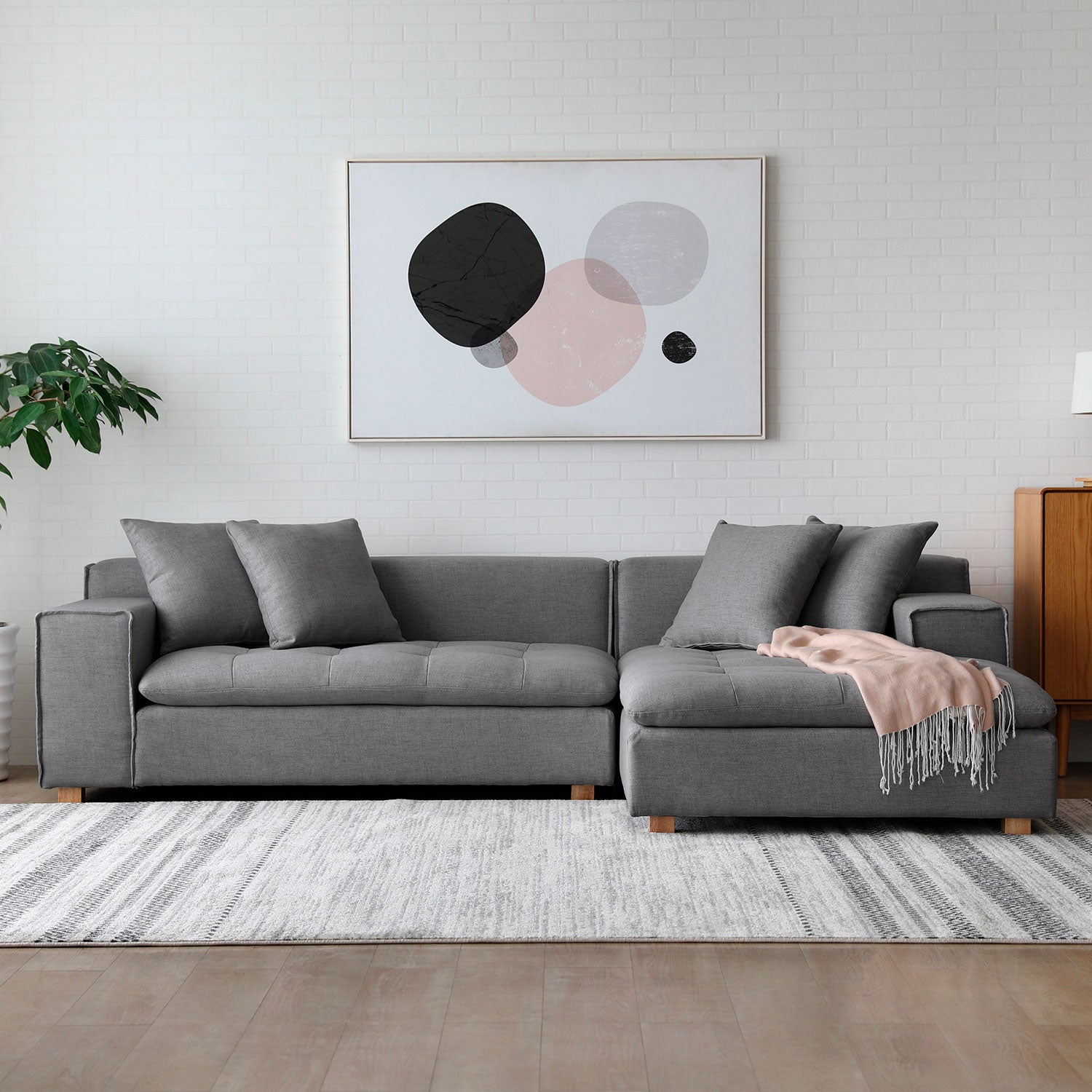 Seccional Forma gris der - Form Design