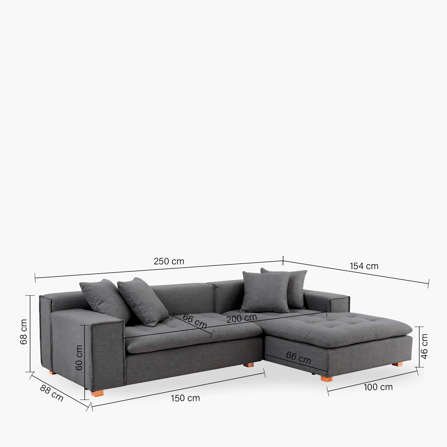 Seccional Forma gris der