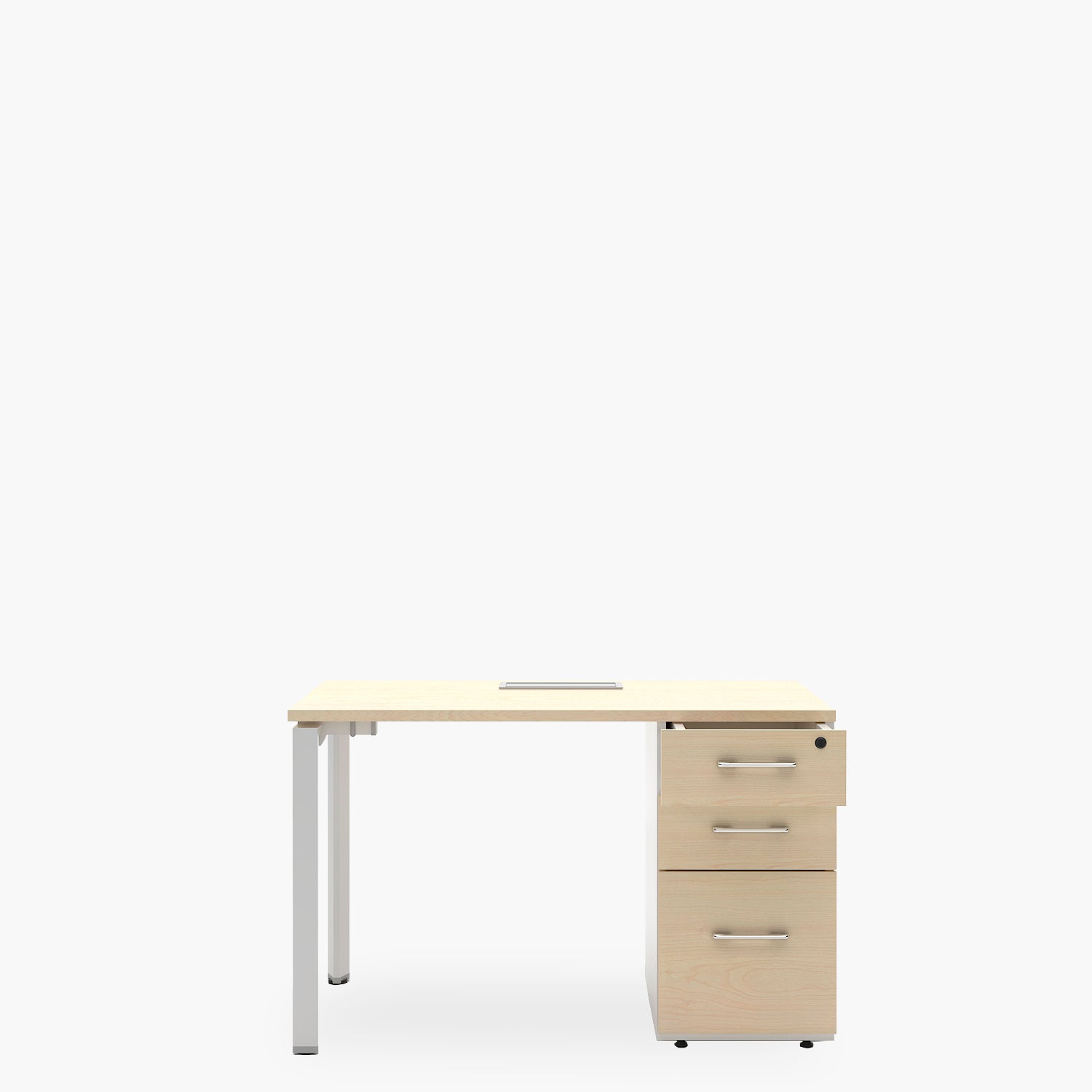 Escritorio Neo con pasacables 120x60 con cajonera melamina - Form Design