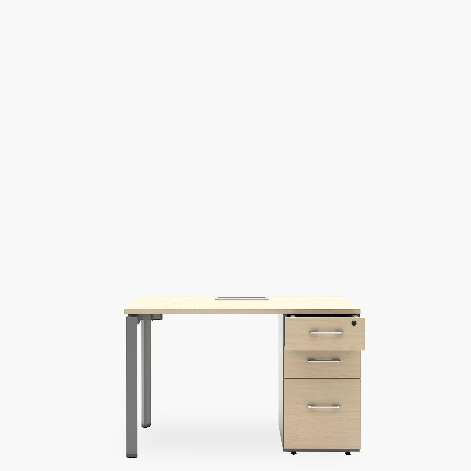 Escritorio Neo con pasacables 120x60 con cajonera melamina - Form Design