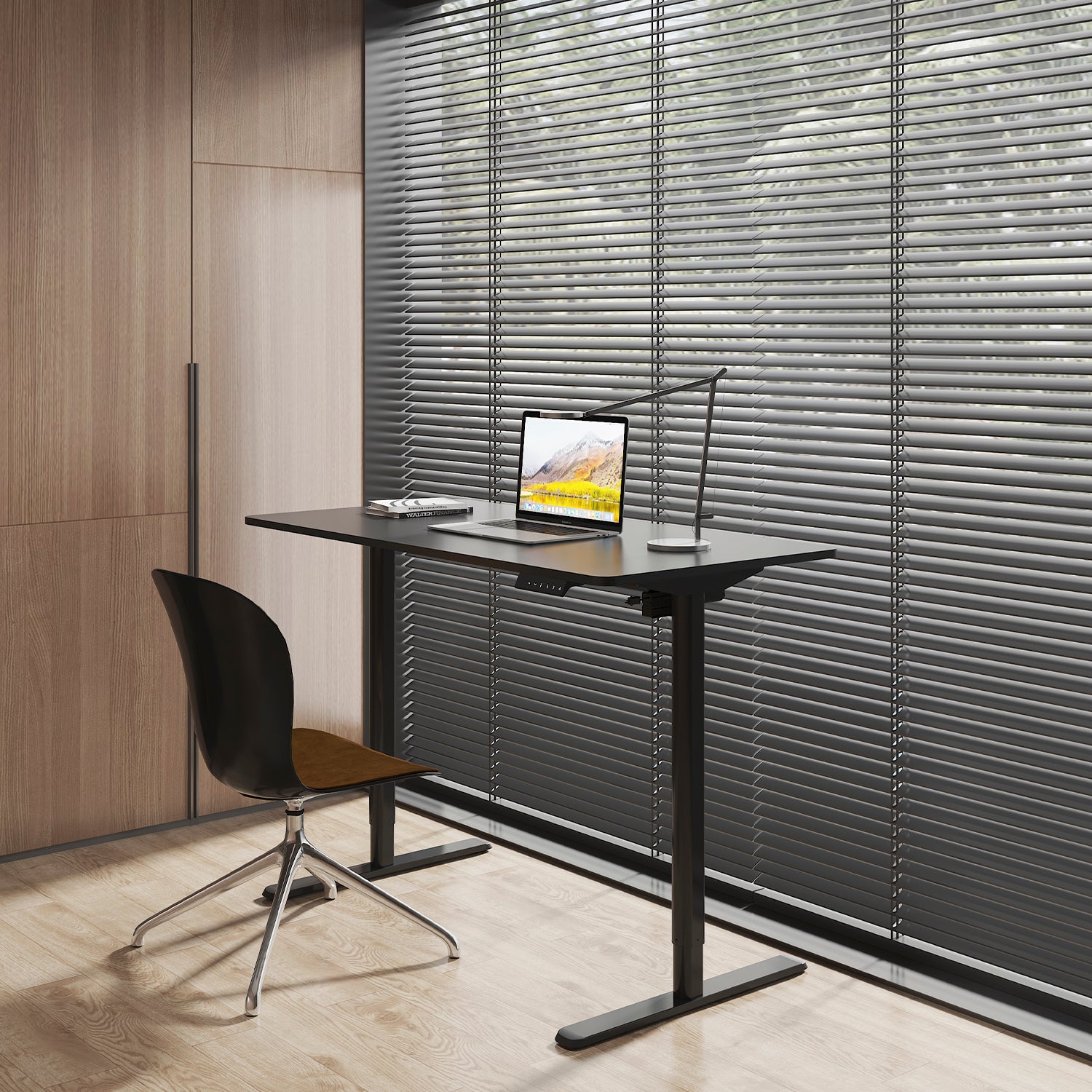 Escritorio Home Office Orion Eléctrico Negro