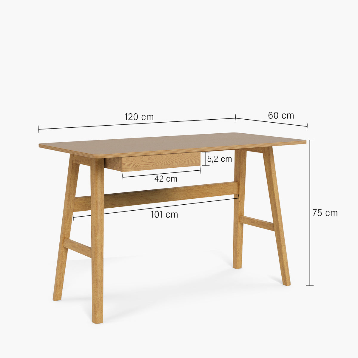 Escritorio Home Office Barnett Roble