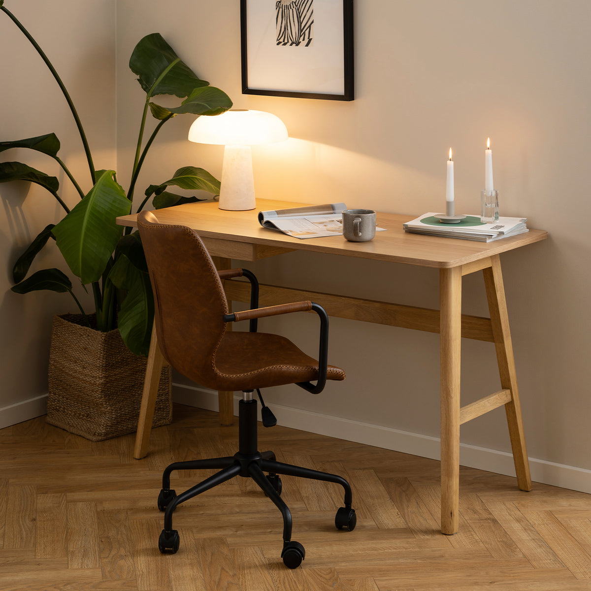 Escritorio Home Office Barnett Roble