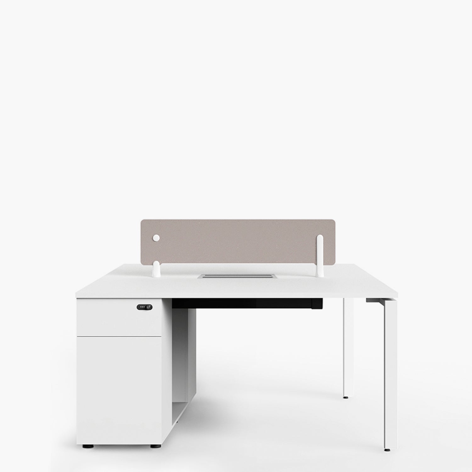 Escritorio Nova 120 Bench 2 pers Blanco/Blanco