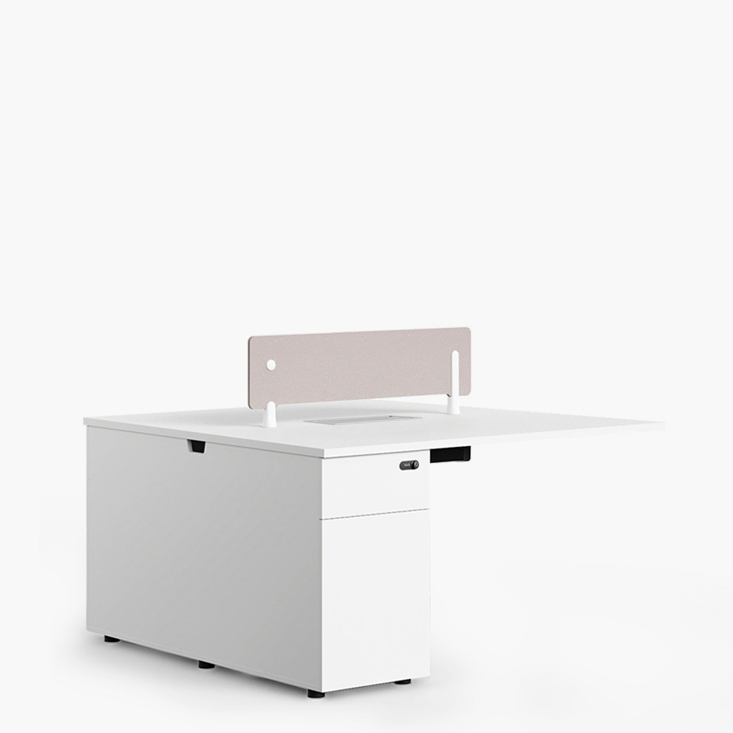 Escritorio Nova Extensión 120 Bench 2 pers Blanco/Blanco