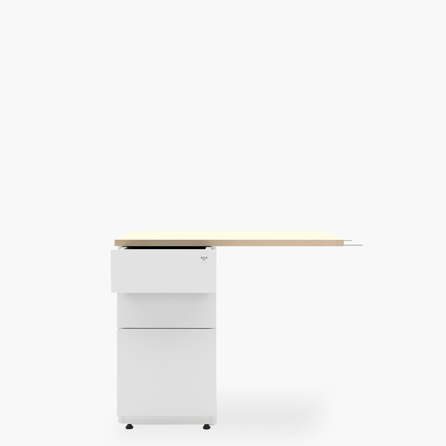 Escritorio Lateral Neo 50x90 con cajonera metálica - Form Design