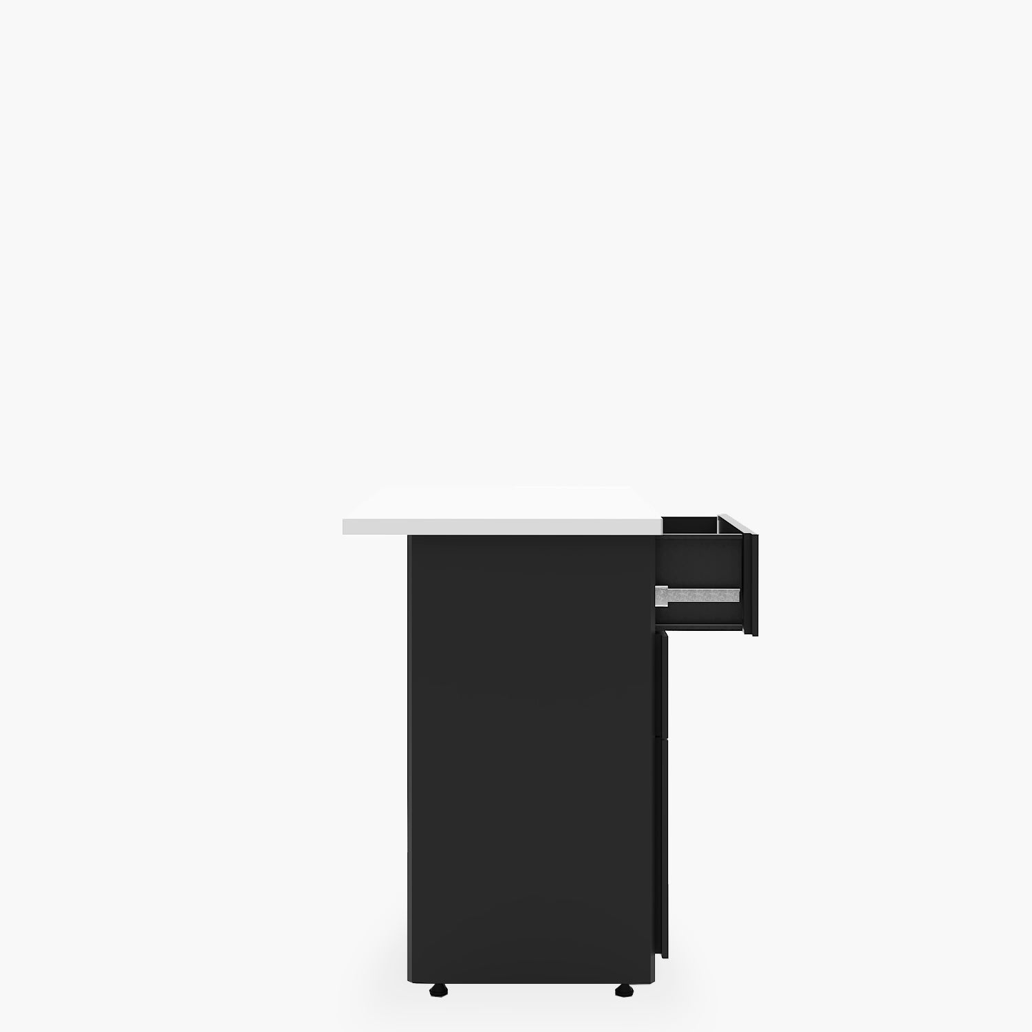 Escritorio Lateral Neo 50x90 con cajonera metálica - Form Design