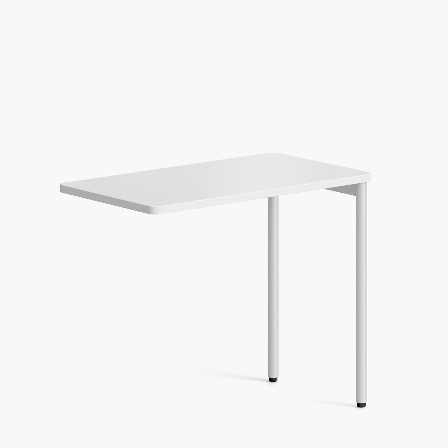 Escritorio Lateral Astro 50x90 Blanco/Blanco