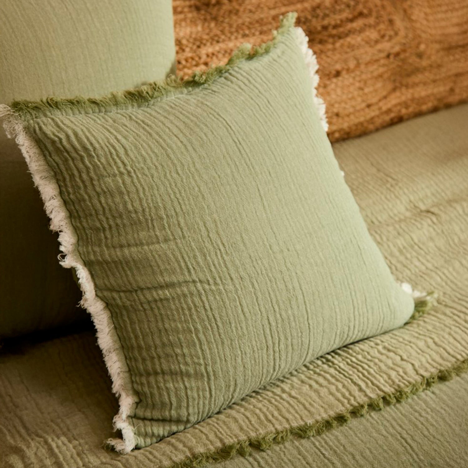 Funda Cojín Layer2 Verde 45x45