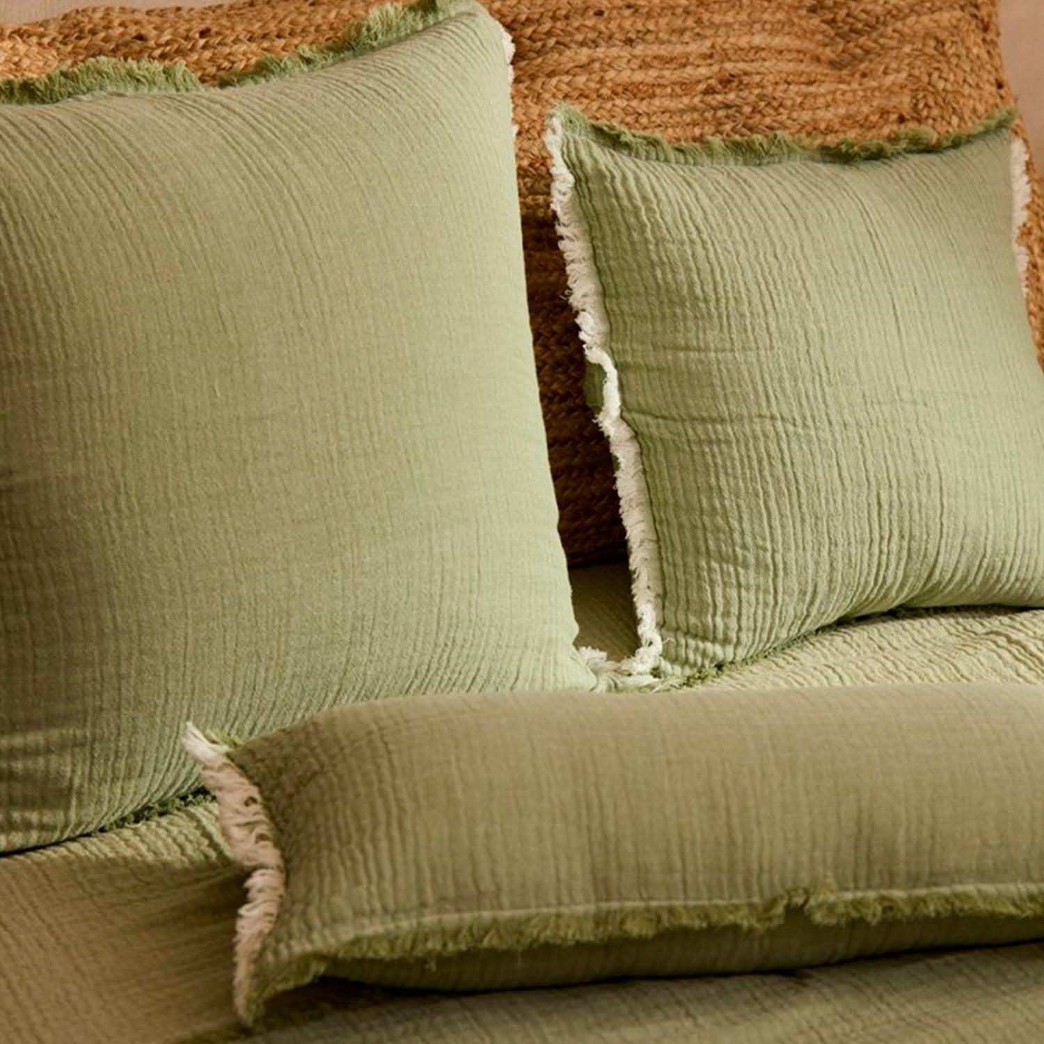 Funda Cojín Layer2 Verde 45x45