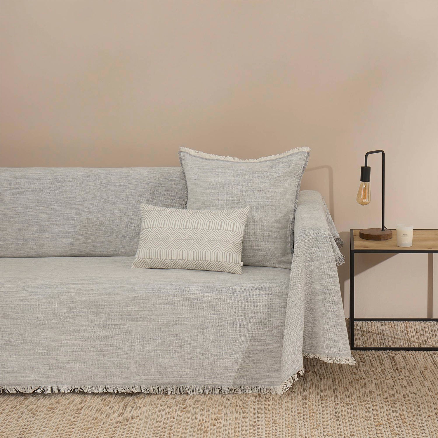 Colcha Grisfu 180x280 Gris Claro (Cama 1,5 Plazas)