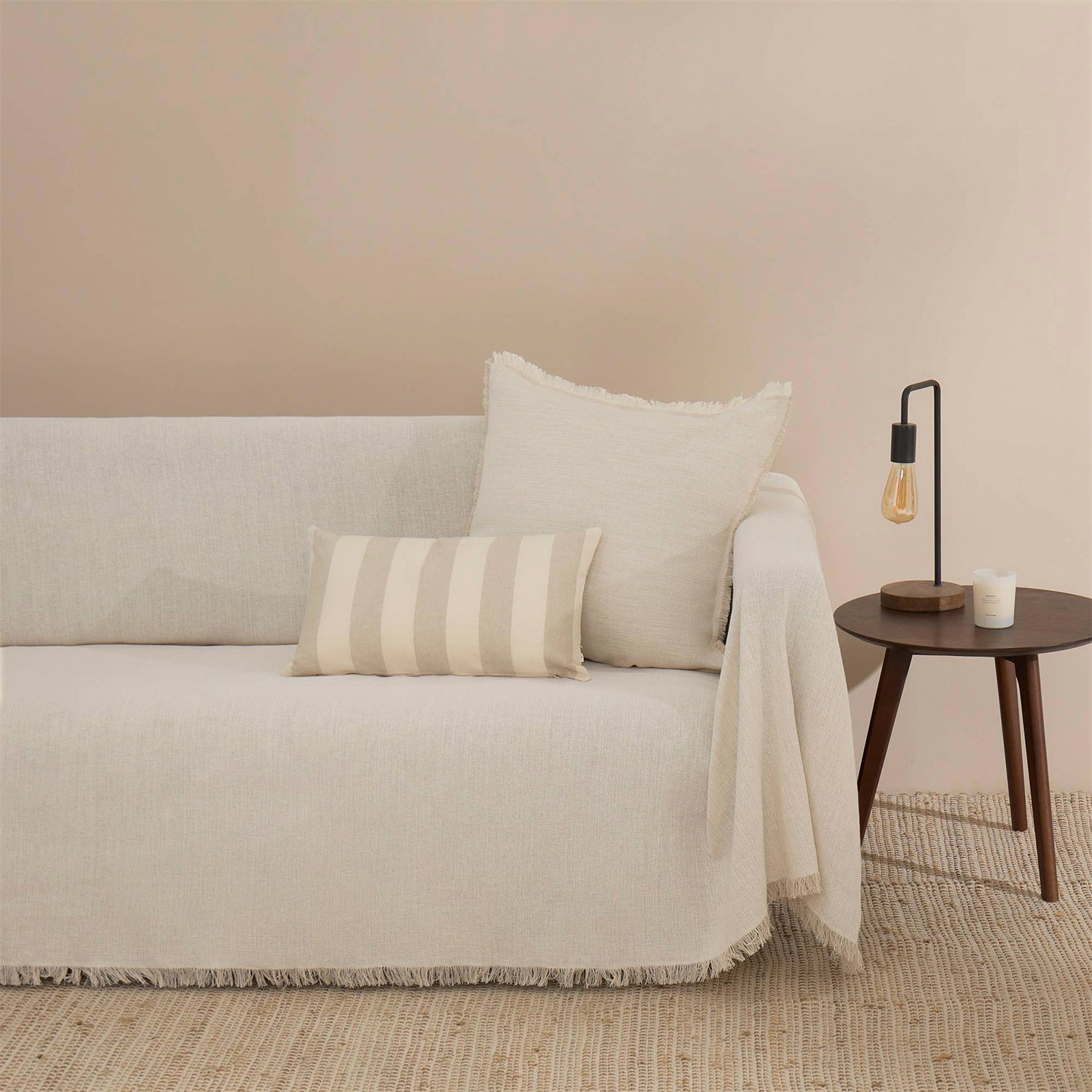 Colcha Grisfu 180x280 Crudo (Cama 1,5 Plazas)