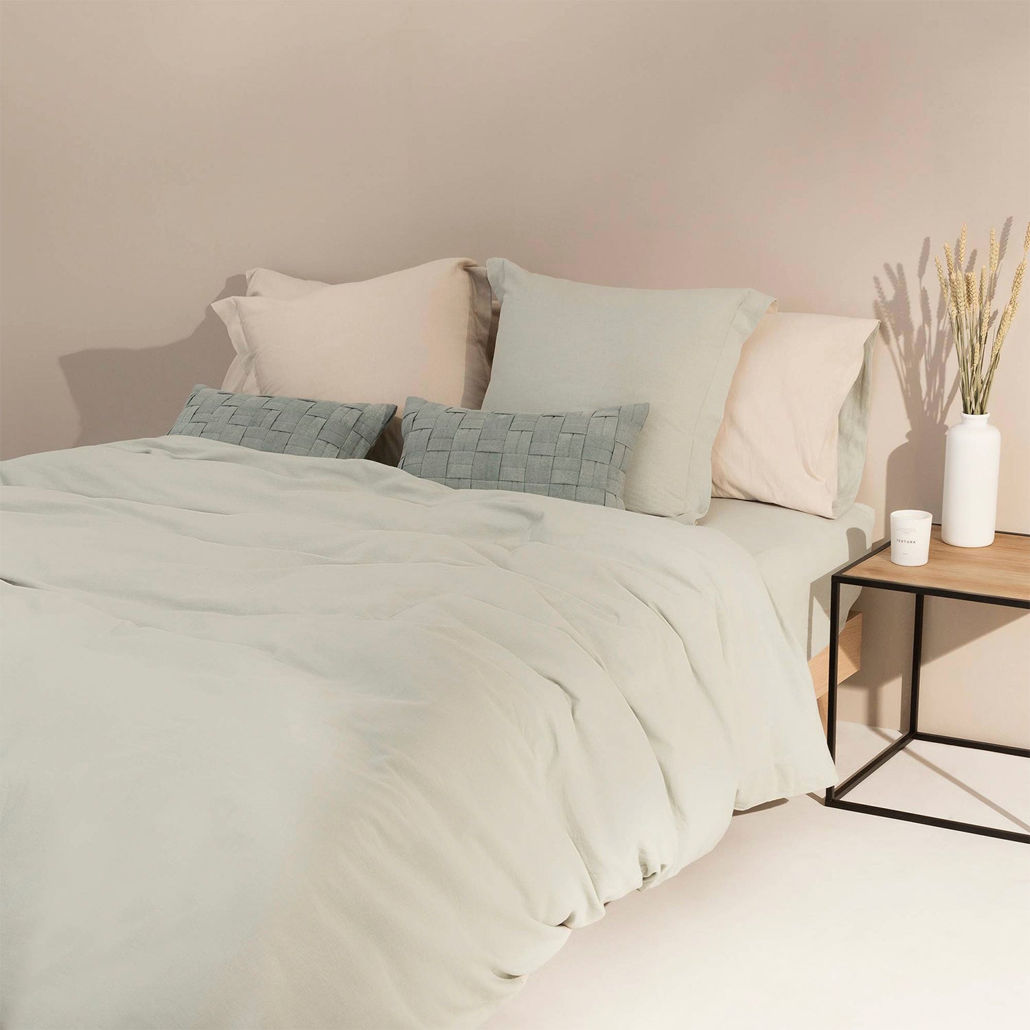 Funda Plumón Linlov 240x260 Menta (Cama 2 Plazas o Queen)