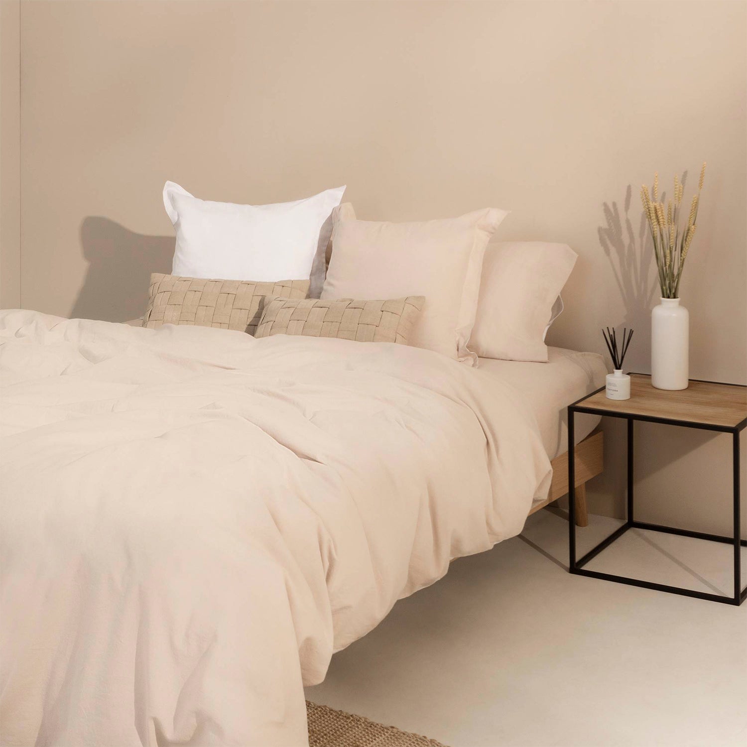 Funda Plumón Linlov 240x260 Beige (Cama 2 Plazas o Queen)