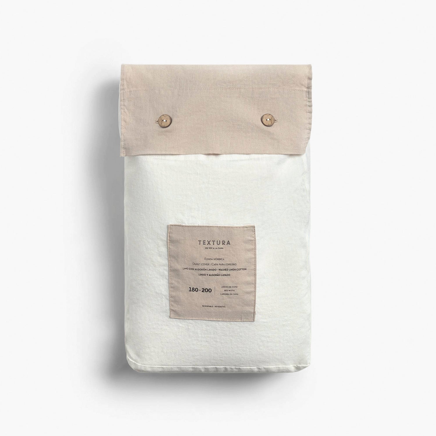 Funda Plumón Linlov 220x220 Beige (Cama 1,5 Plazas)