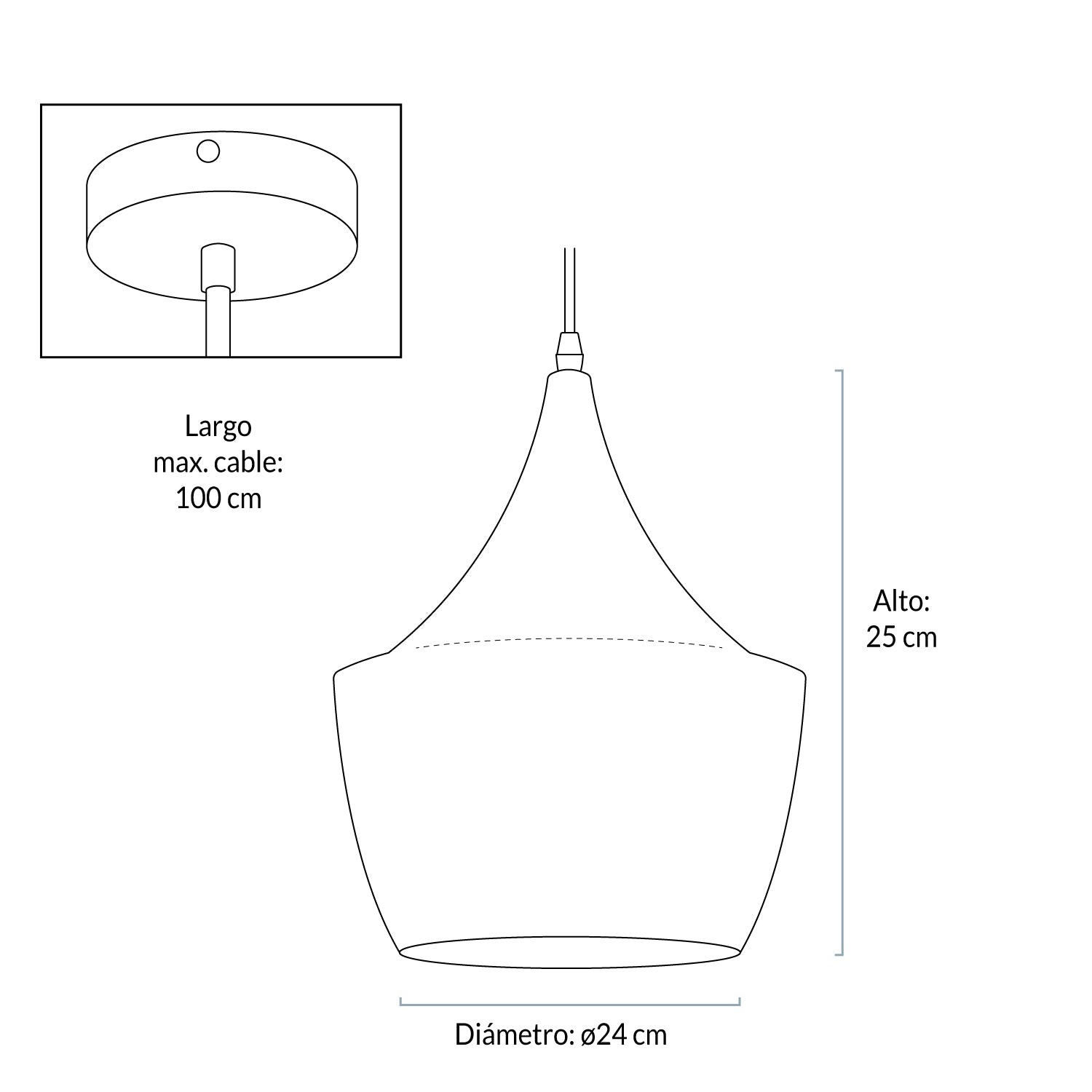 Lámpara de Colgar Beat Shade Queen (Réplica) - Form Design