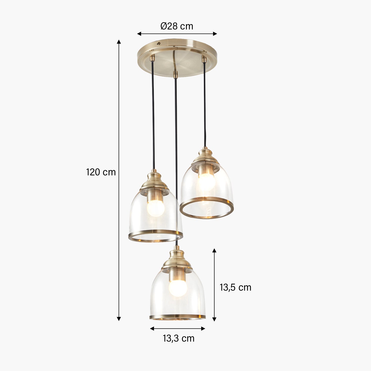 Lámpara de Colgar Gail Vidrio - Form Design