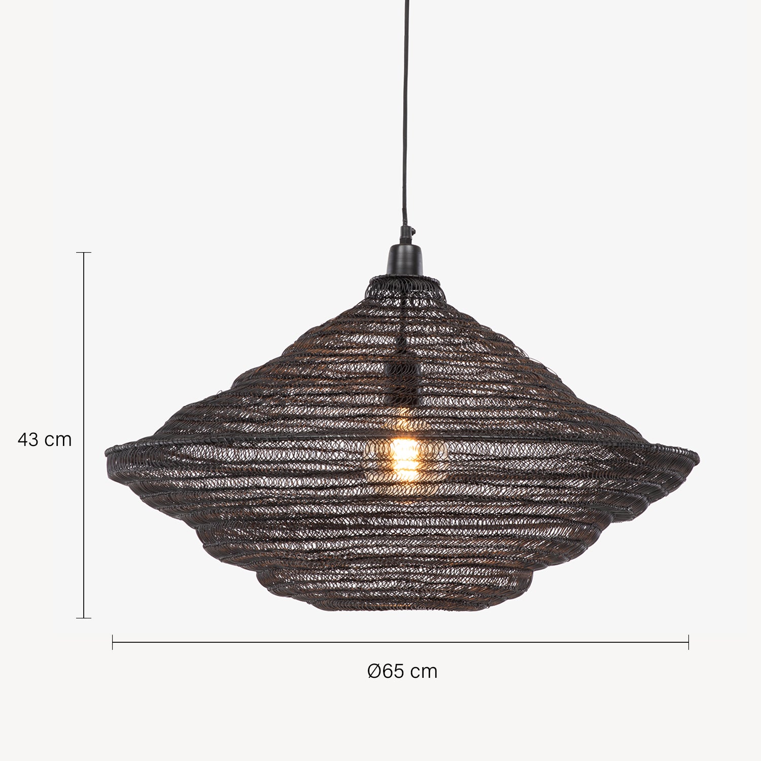 Lámpara de Colgar Kate Negro - Form Design