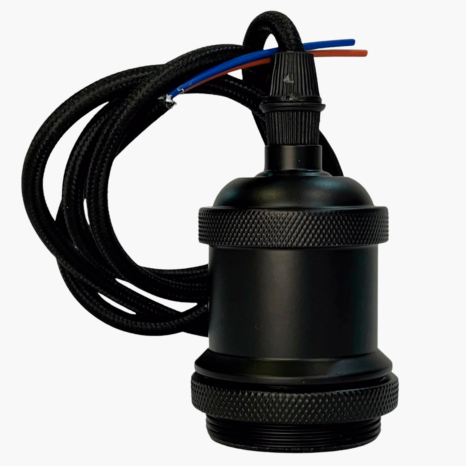 Lámpara de Colgar Soquete Retro Negro