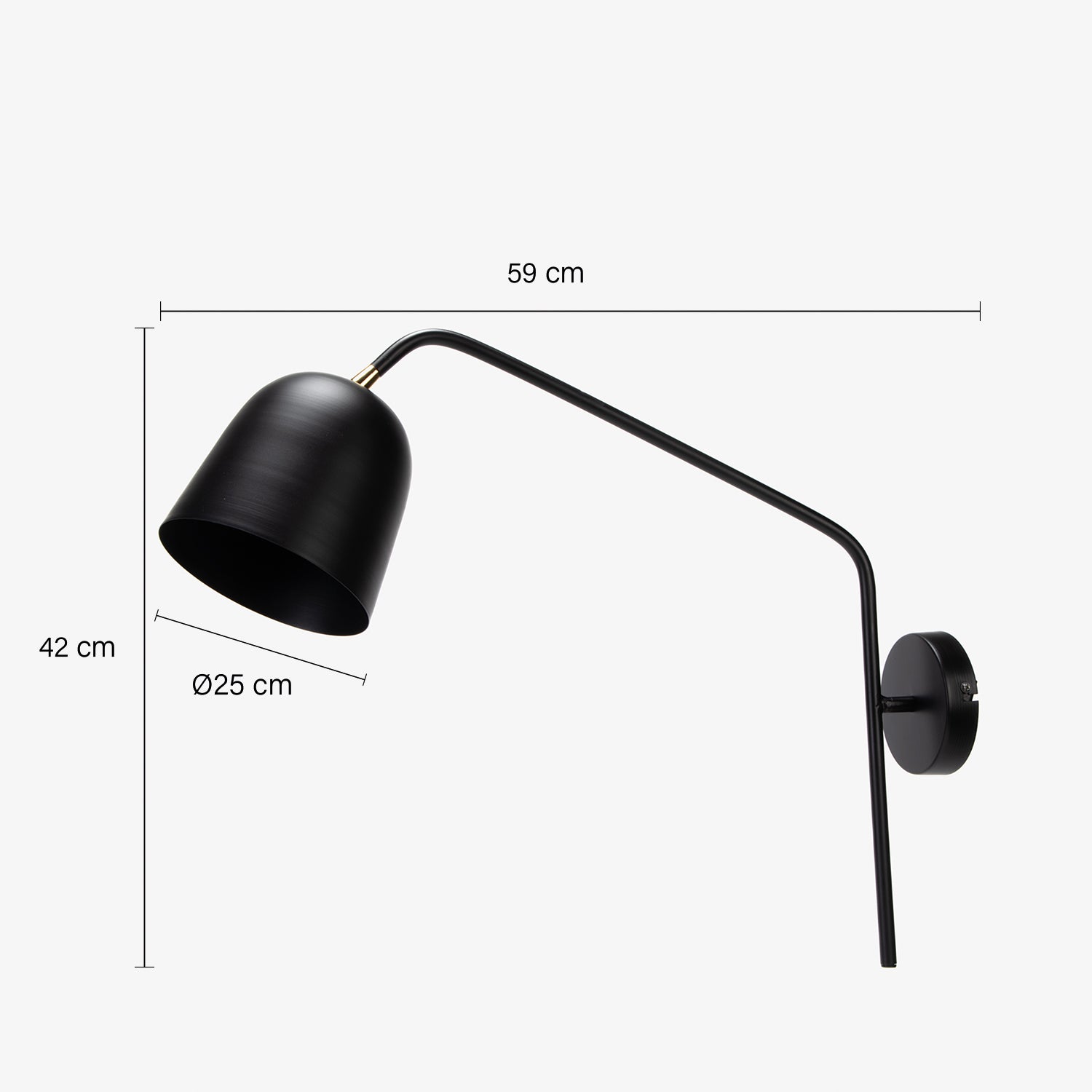 Lámpara de Pared Kenzo Negro - Form Design