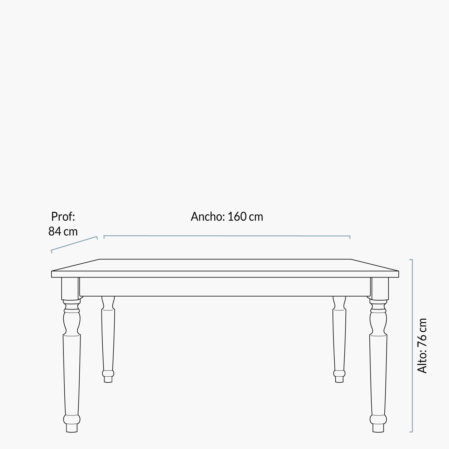 Mesa Comedor Giulia 160x84