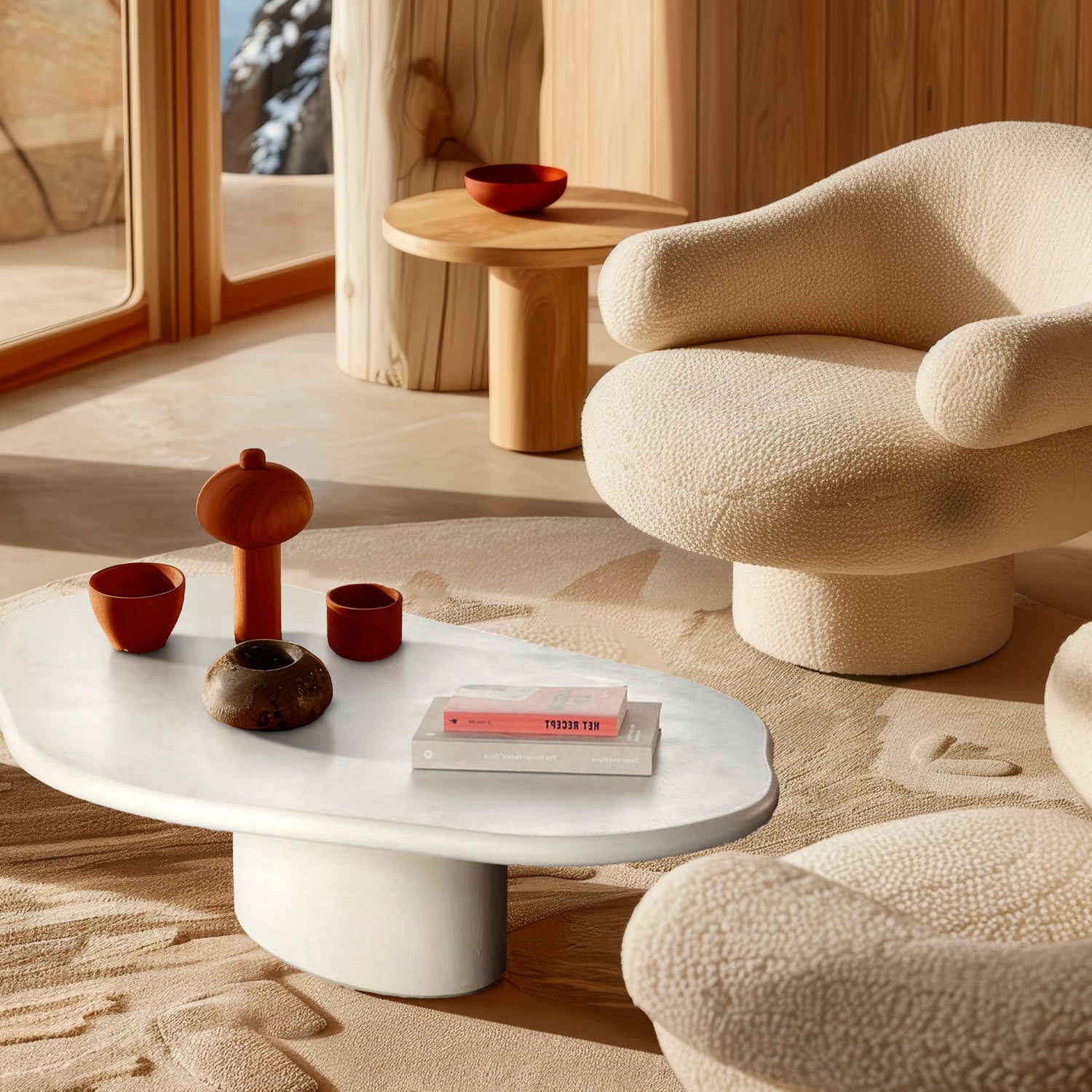 Mesa de Centro Apolo Blanco - Form Design