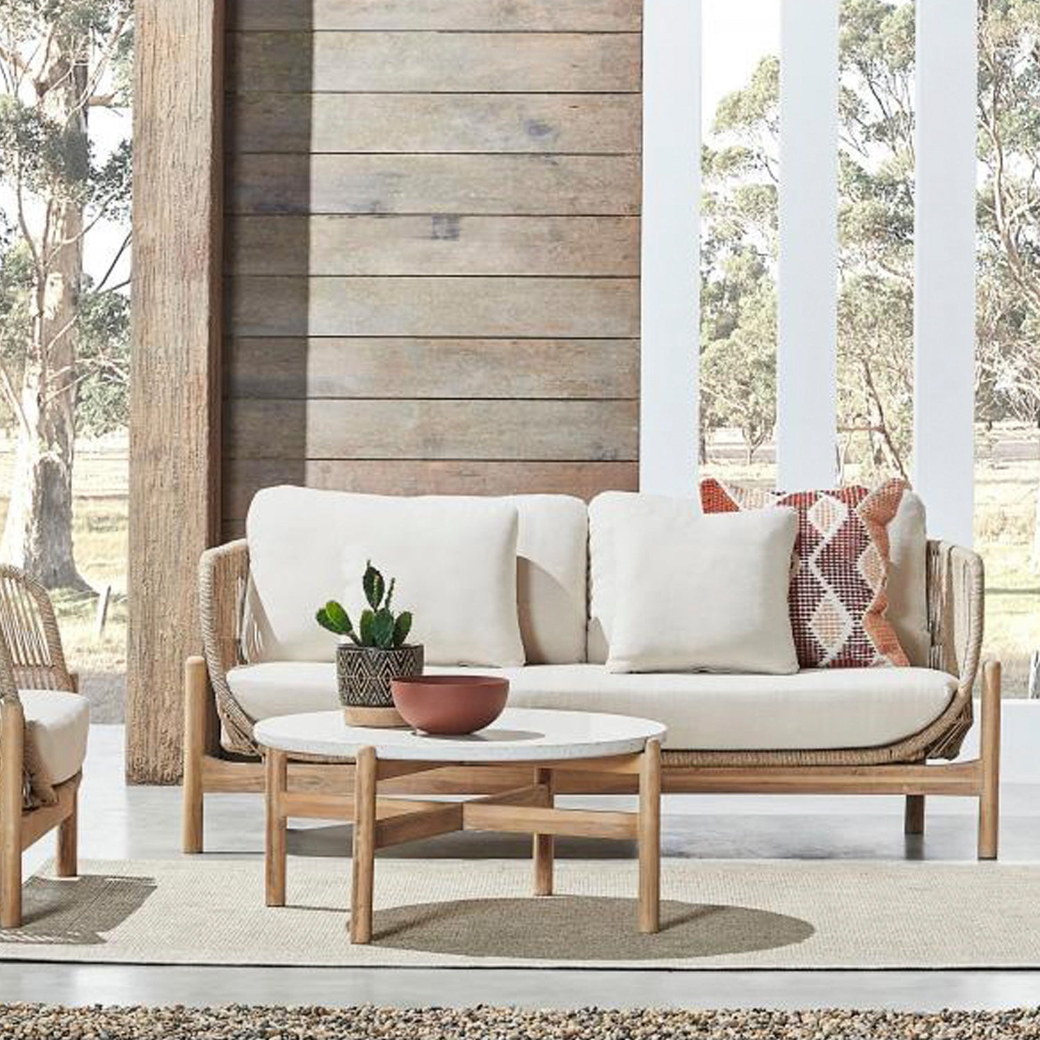 Mesa de Centro Pipa Natura/Blanco