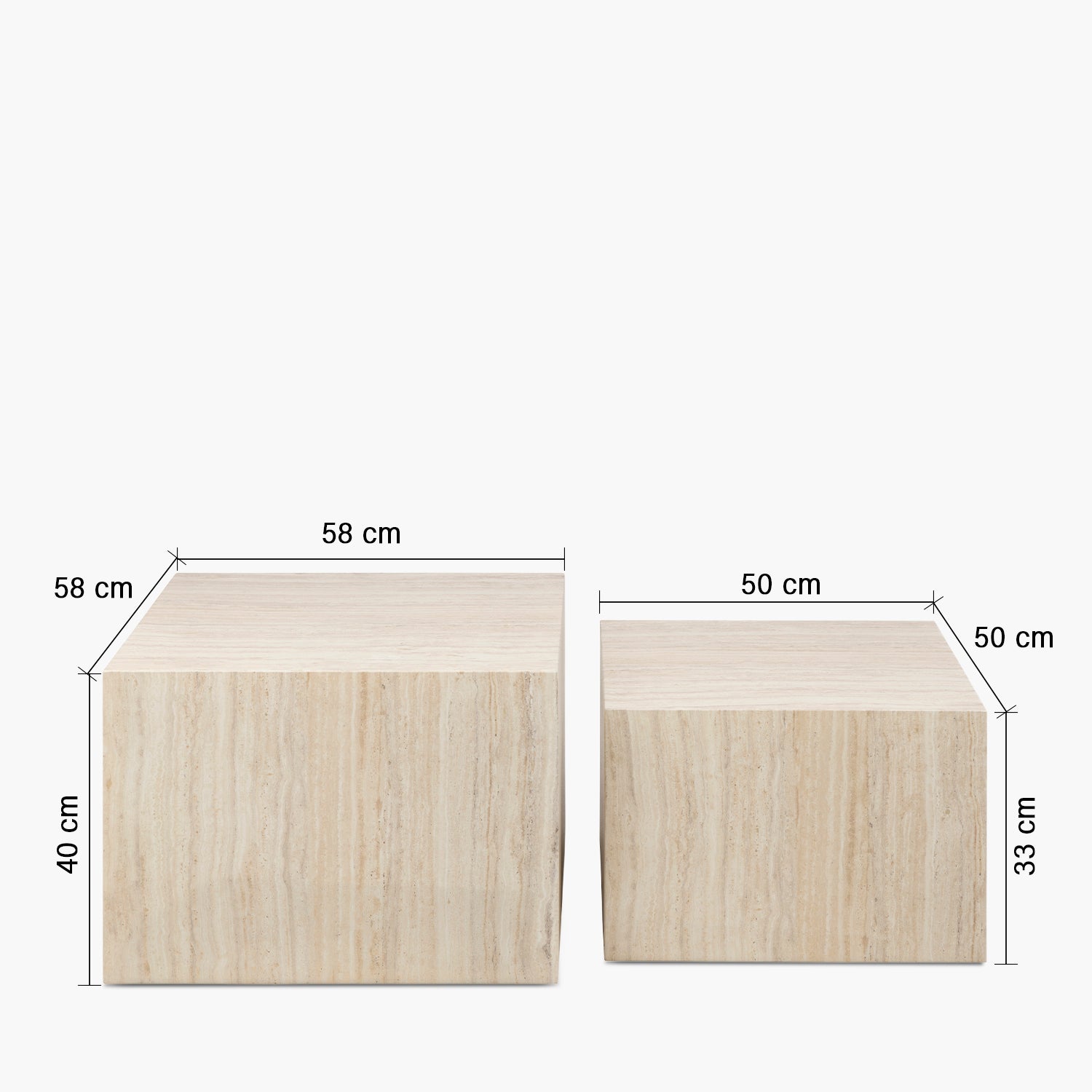 Mesa de Centro Dice Duo Natural