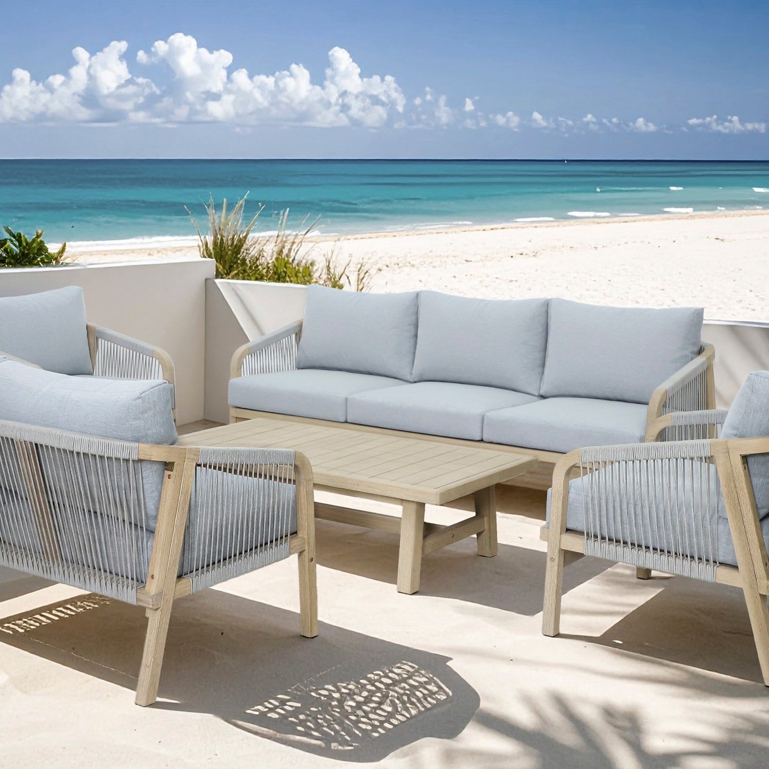 Mesa de Centro Floripa Gris Claro