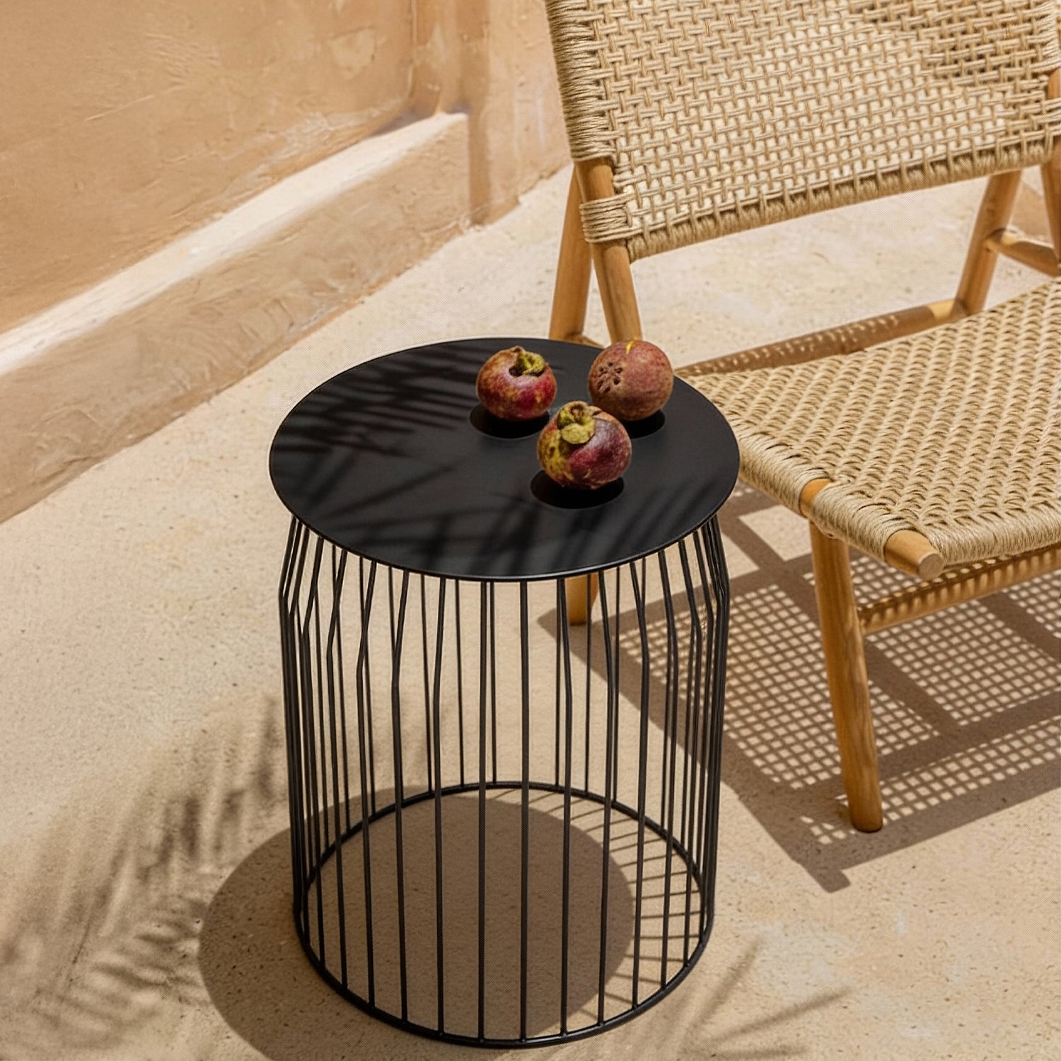 Mesa Lateral Wire DIAM 48 Negro
