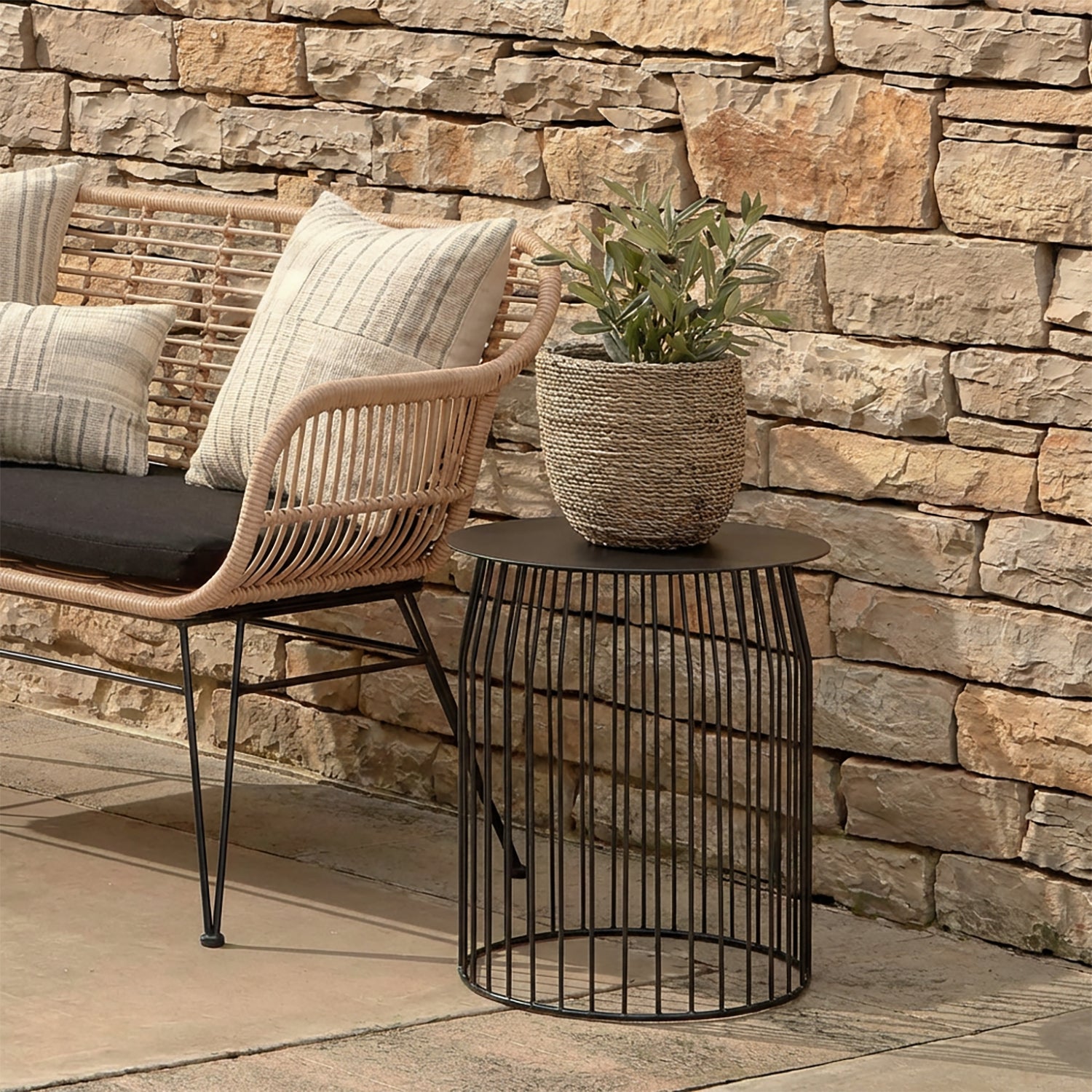 Mesa Lateral Wire DIAM 48 Negro