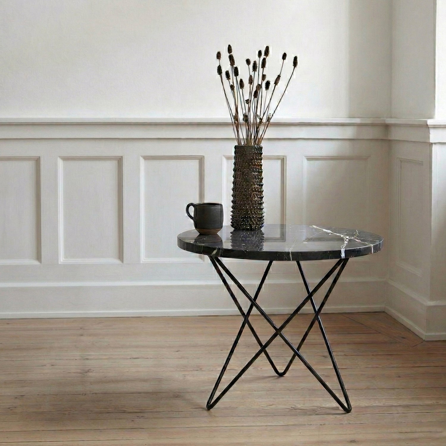 Mesa Lateral Louis Mármol Negro