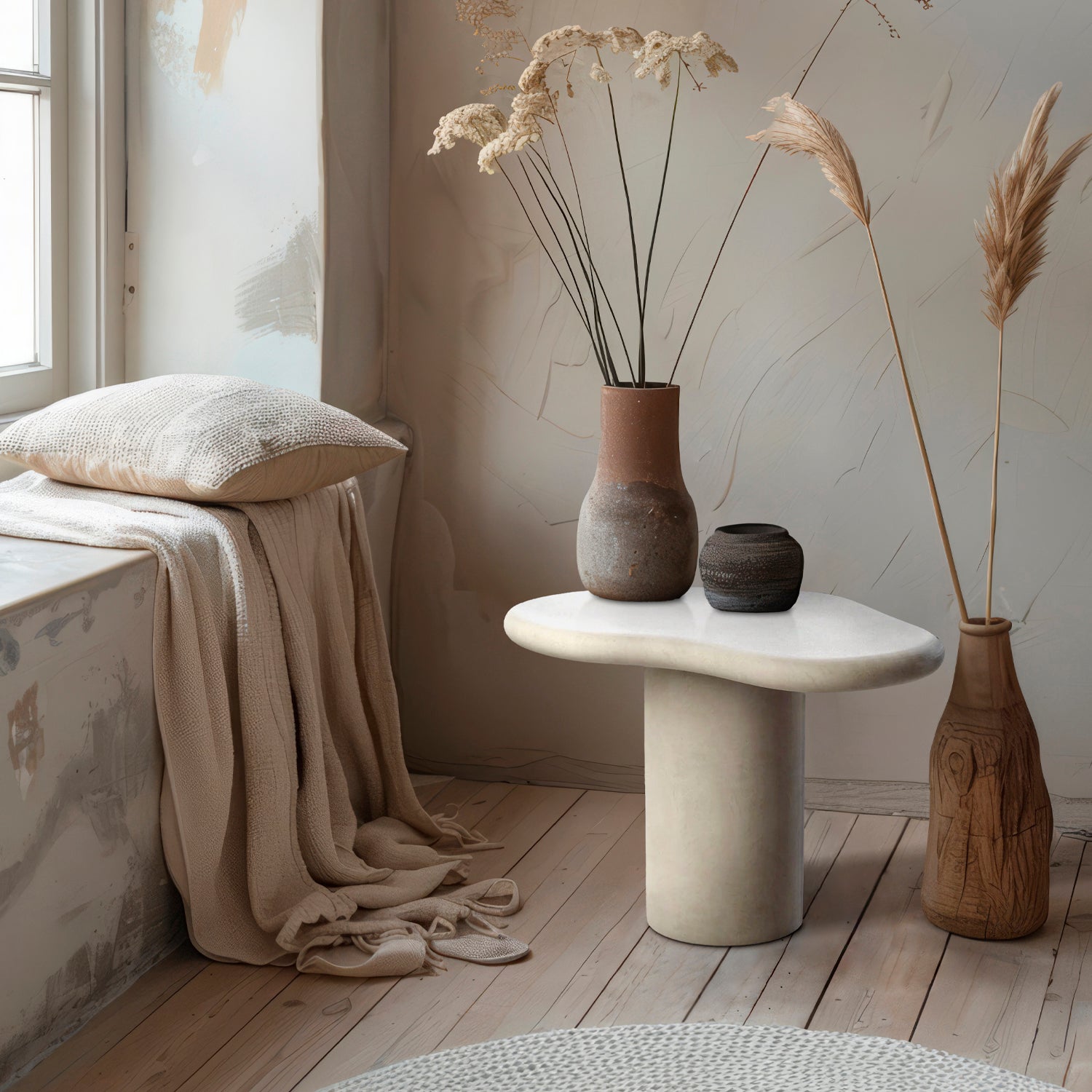 Mesa Lateral Paros 45 Blanco - Form Design