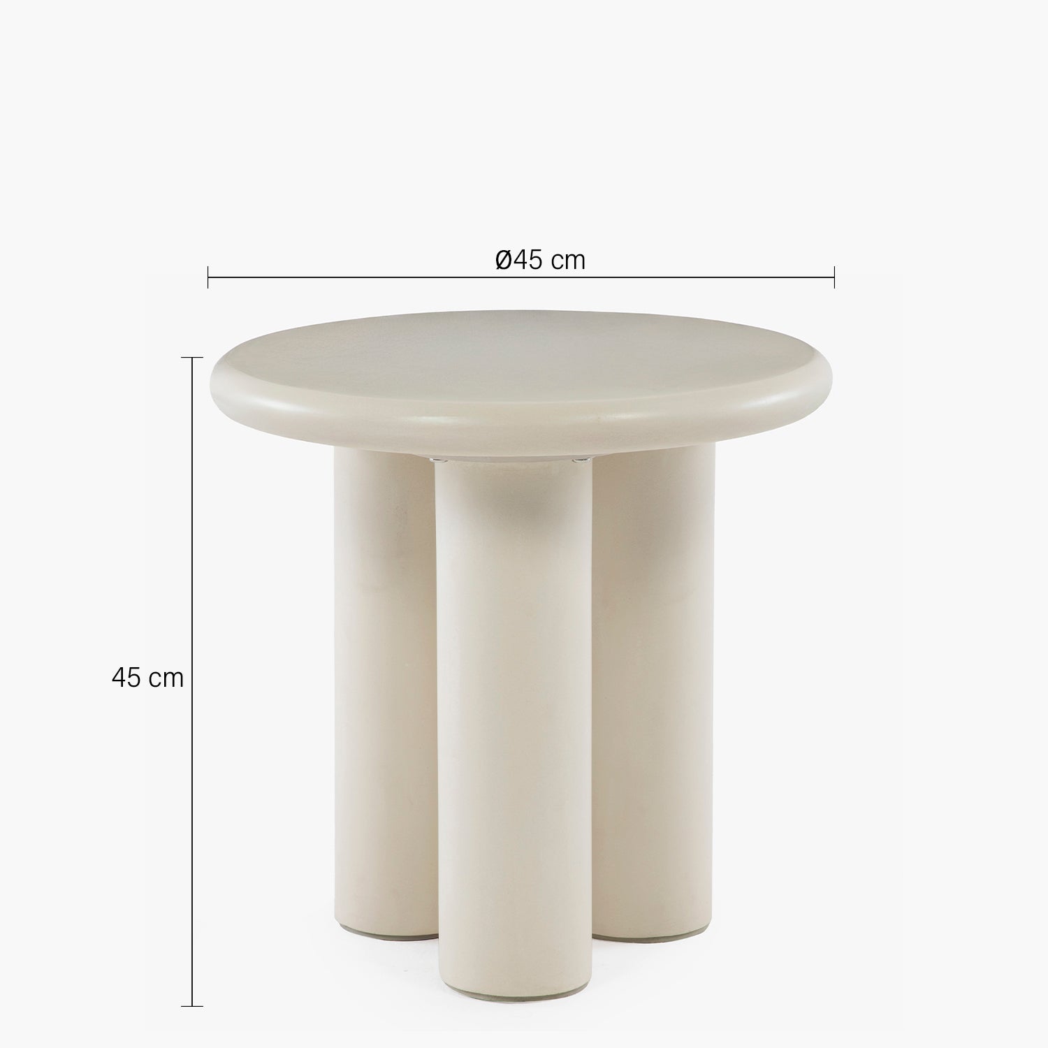 Mesa Lateral Atenas Blanco