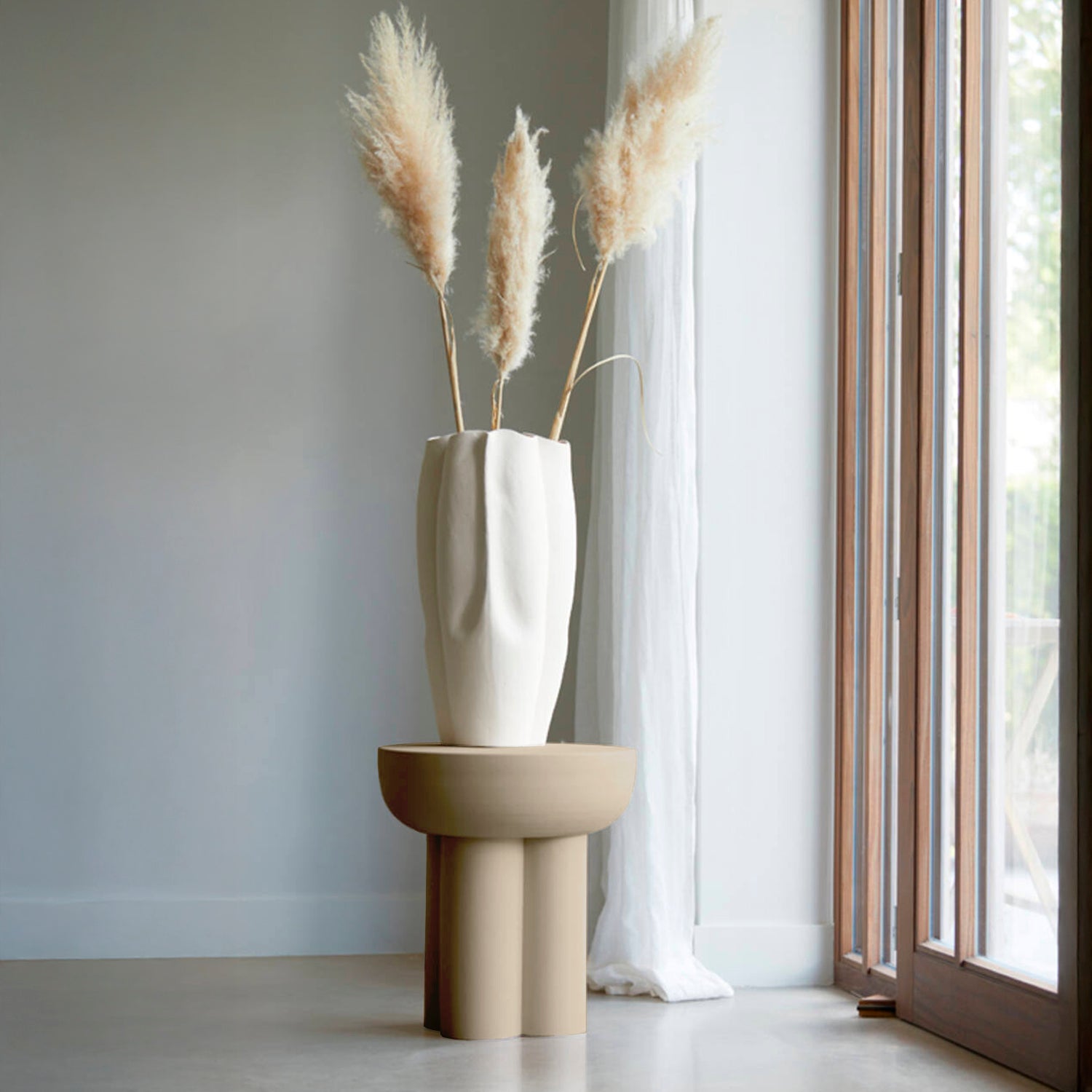 Mesa Lateral Mikola Gris