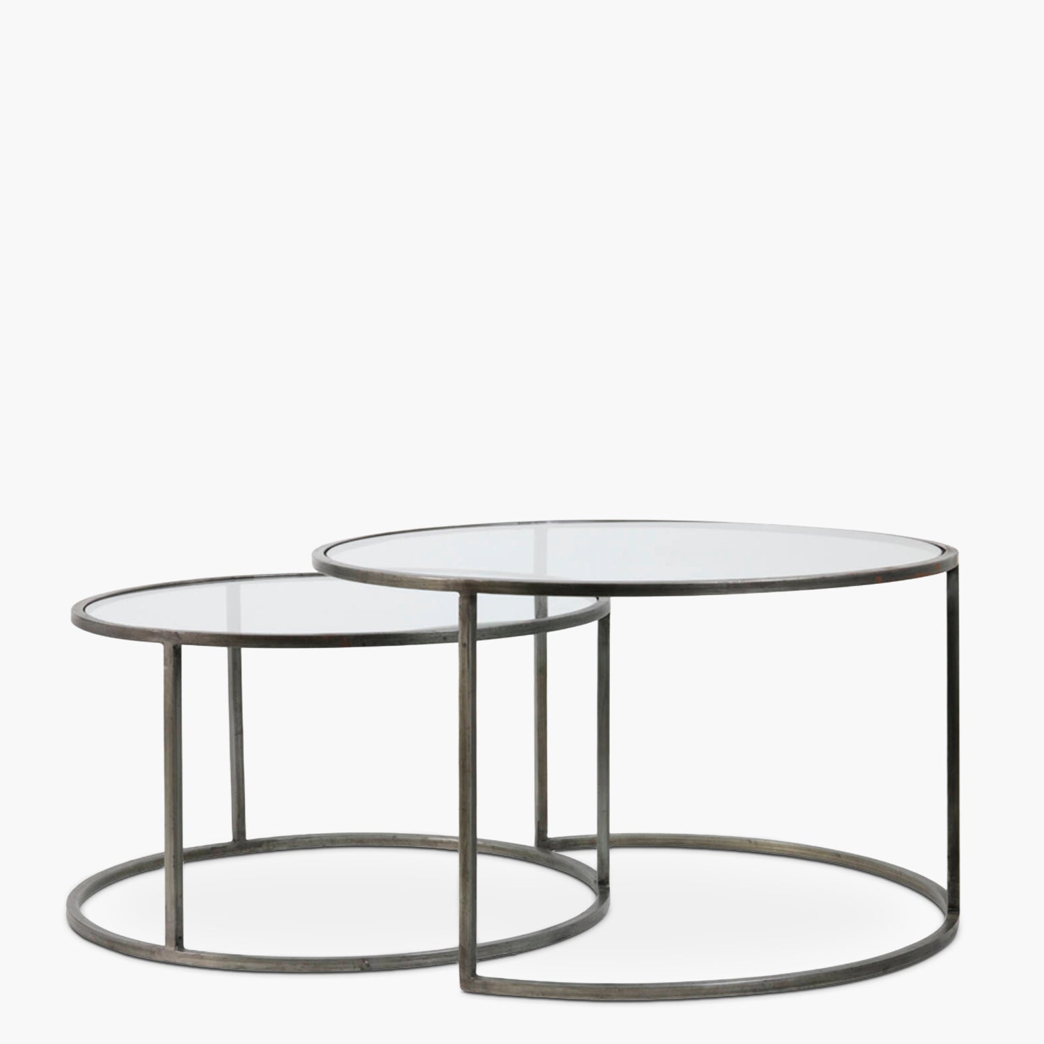 Mesas Anidadas Duarte Plateado